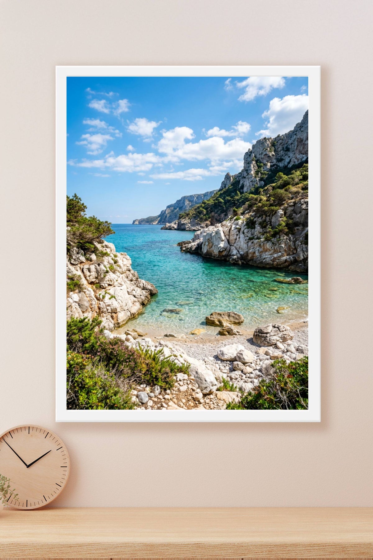 Affiche des Calanques, poster paysage de Marseille
