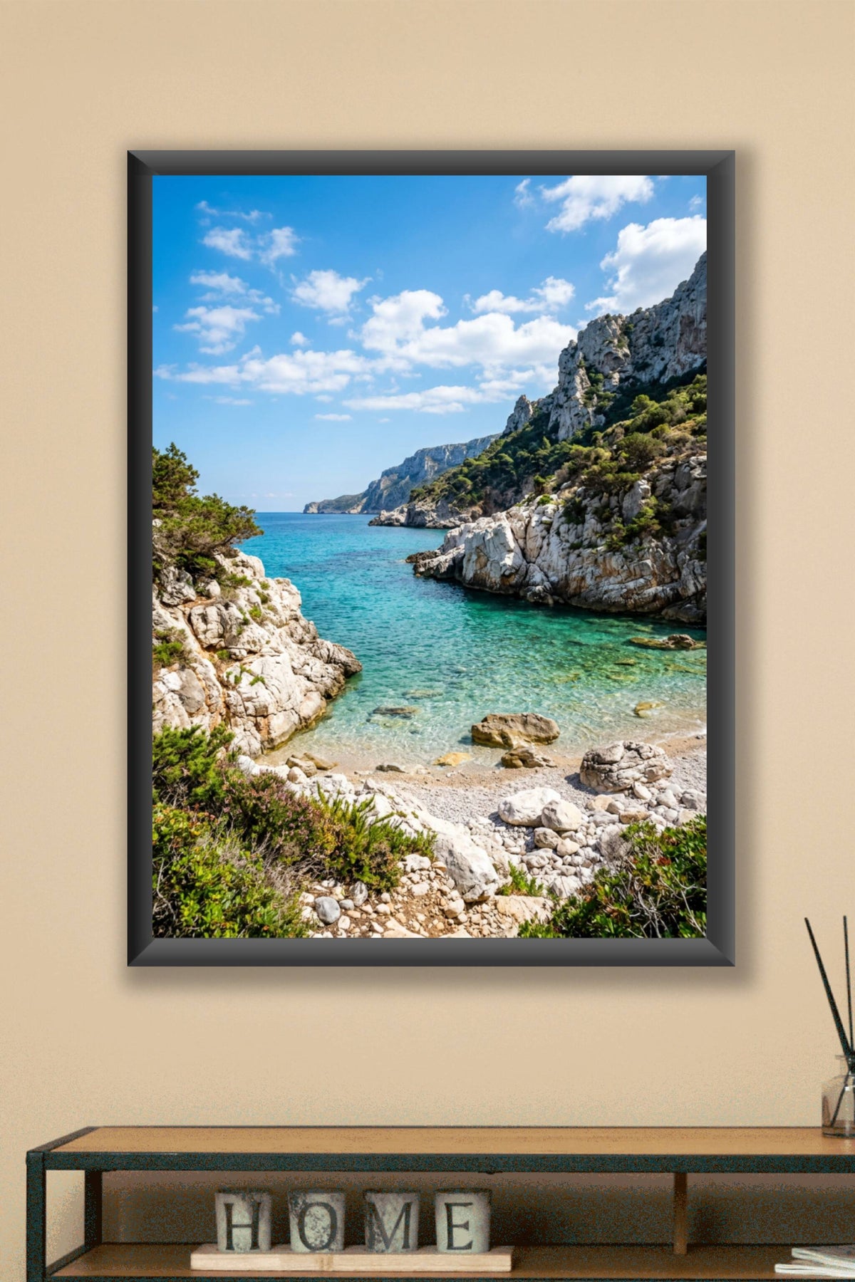 Affiche des Calanques, poster paysage de Marseille