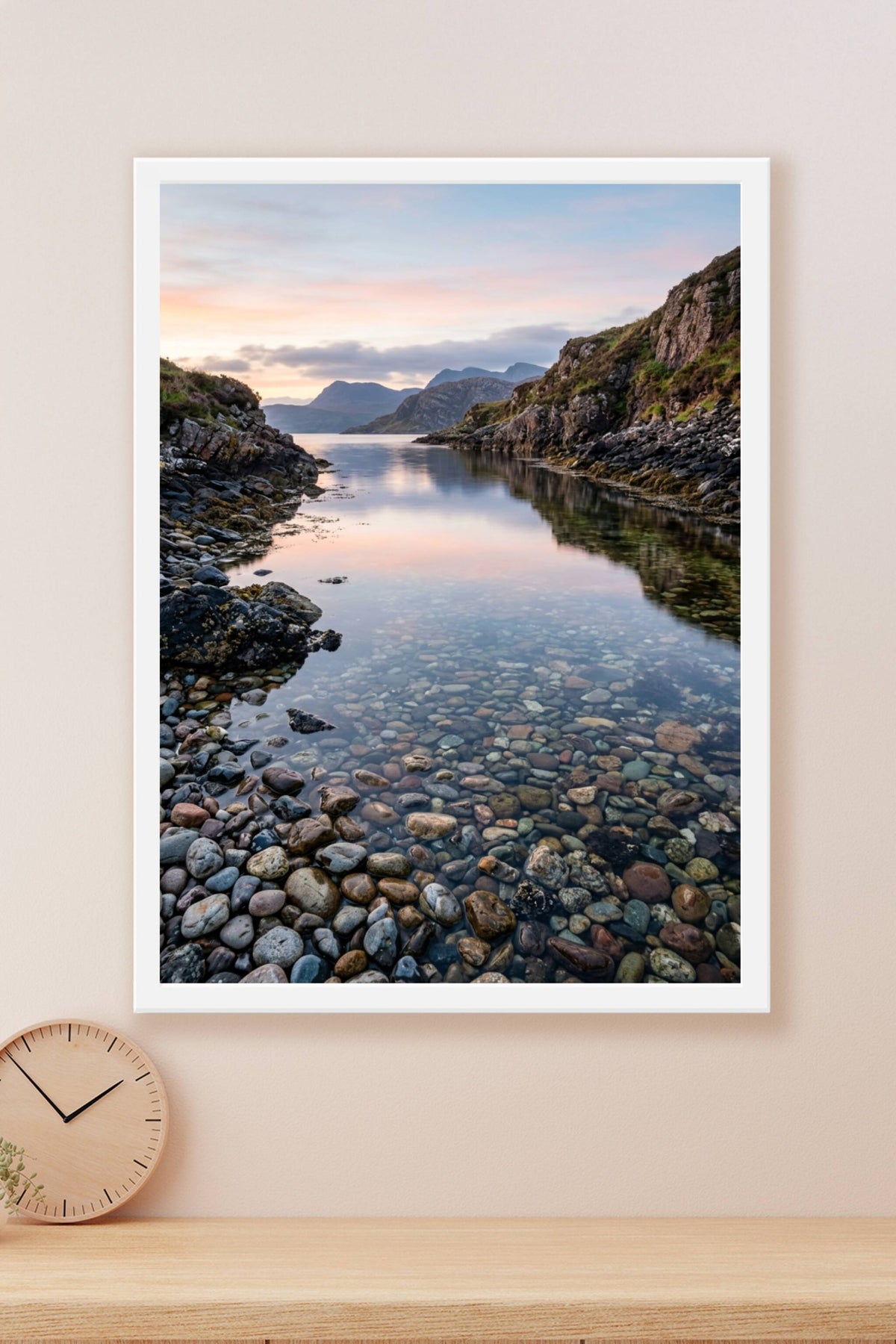 Affiche d'Ecosse, poster de loch et montagnes