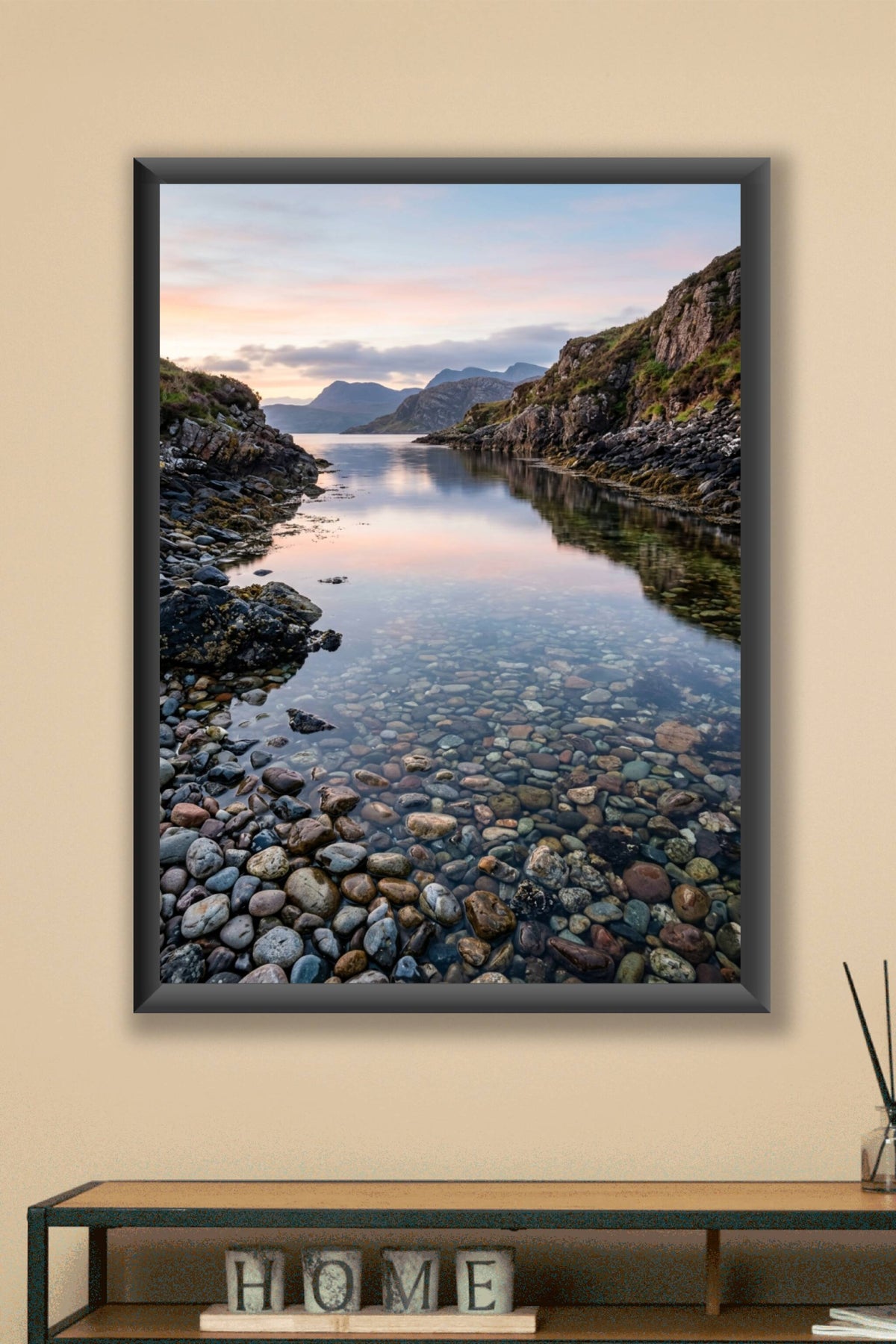Affiche d'Ecosse, poster de loch et montagnes