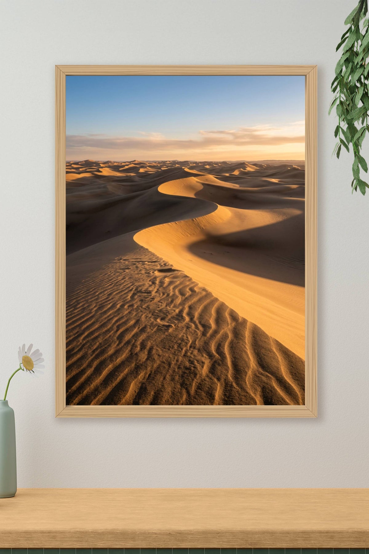 Affiche du désert, poster dunes de sable