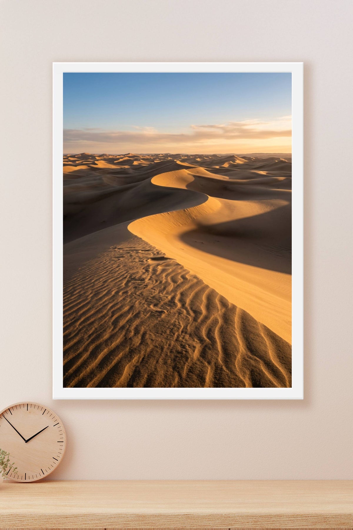 Affiche du désert, poster dunes de sable