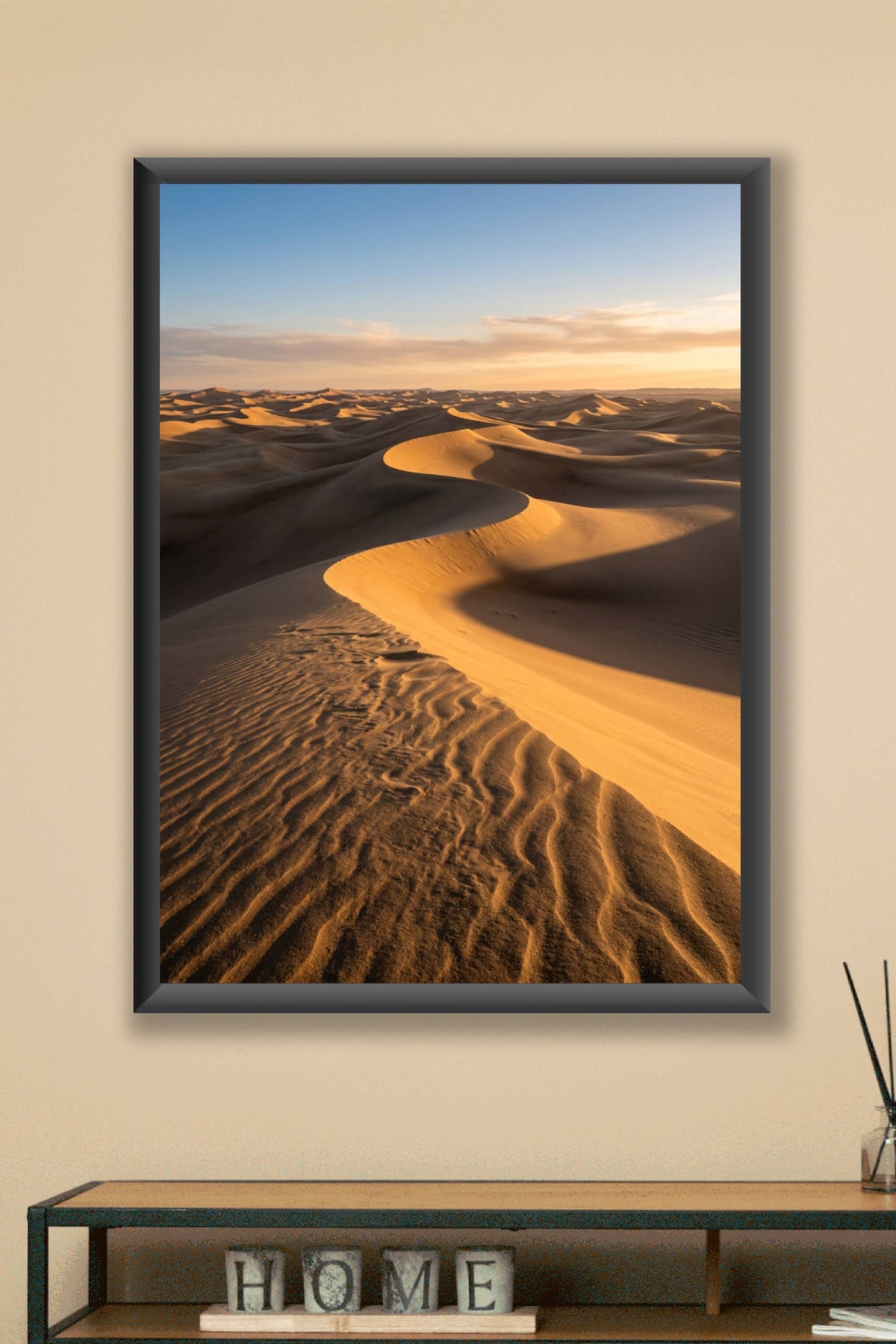 Affiche du désert, poster dunes de sable