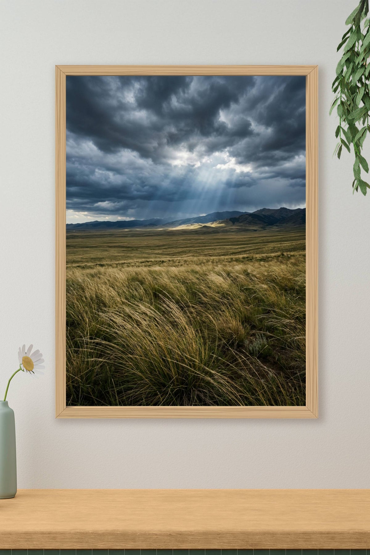 Affiche de Plaine sauvage, poster rayons de soleil