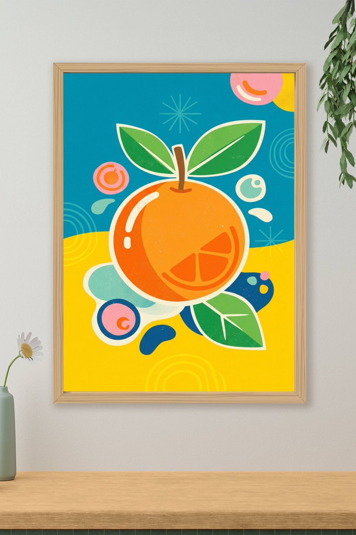 Affiche d'Orange, poster style pop