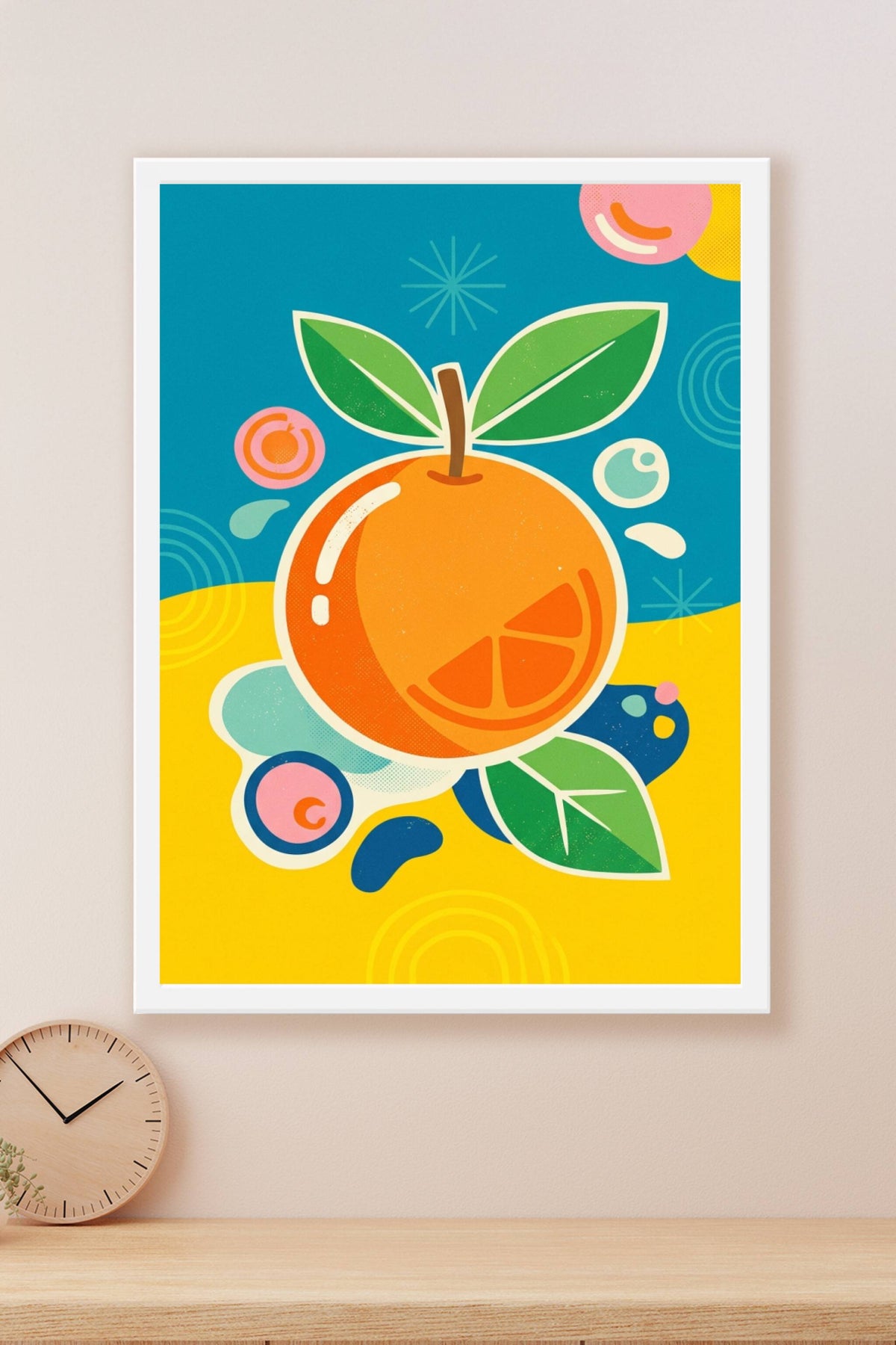 Affiche d'Orange, poster style pop