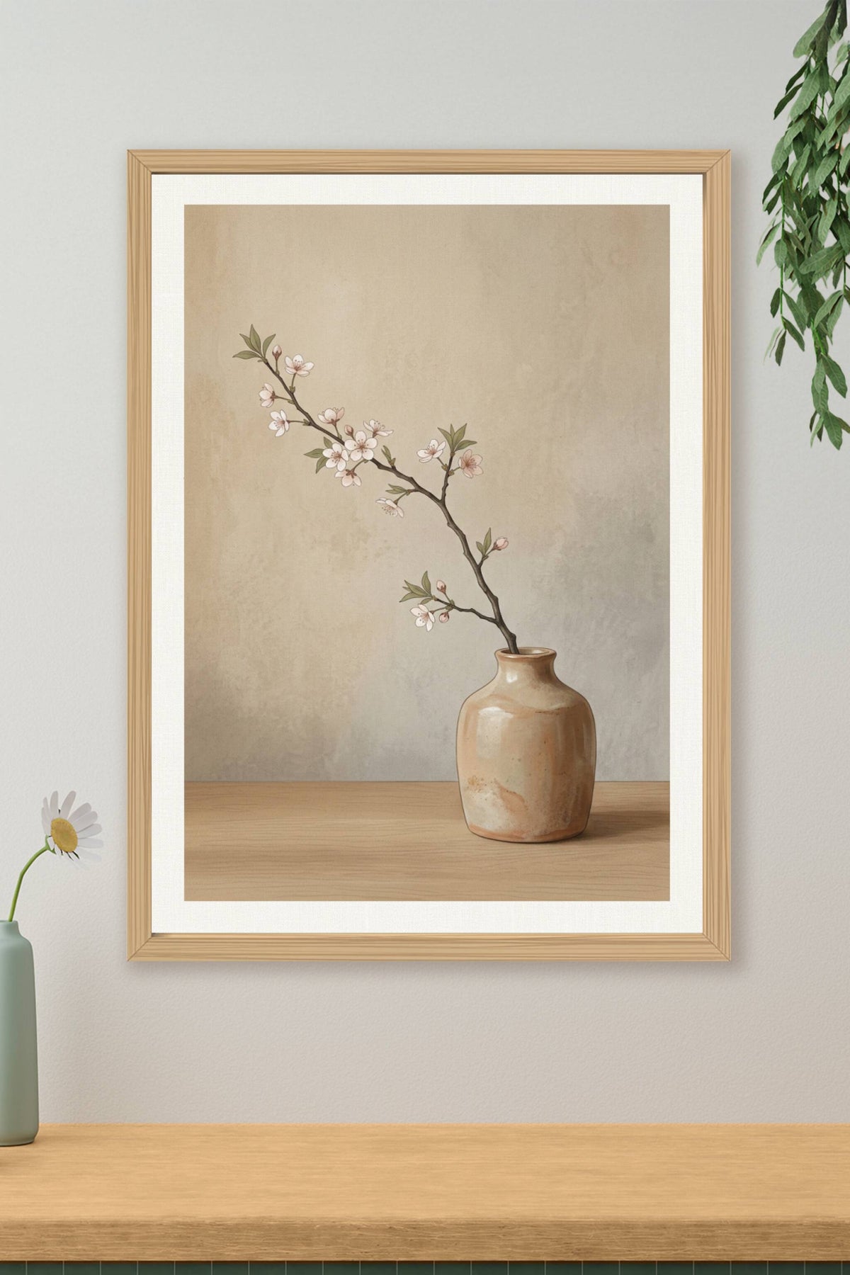 Affiche Branche de Cerisier, poster minimaliste