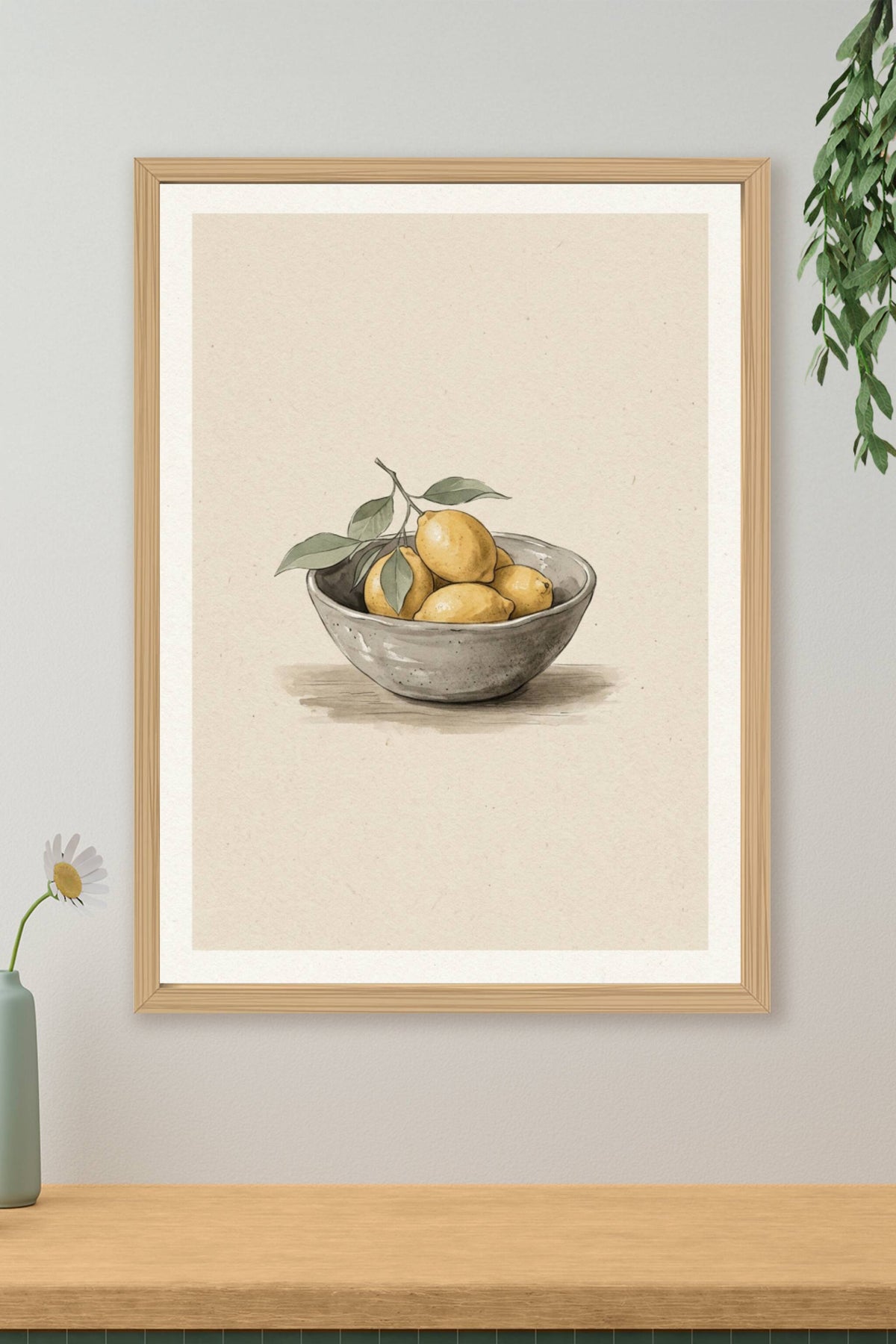 Affiche de citrons - Poster pour une cuisine