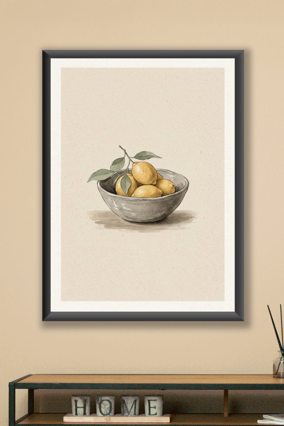 Affiche de citrons - Poster pour une cuisine