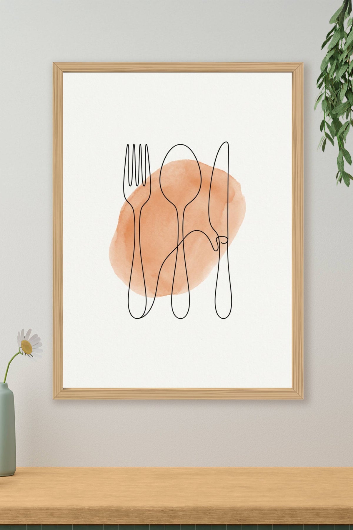 Affiche de Cuisine, poster couverts minimalistes