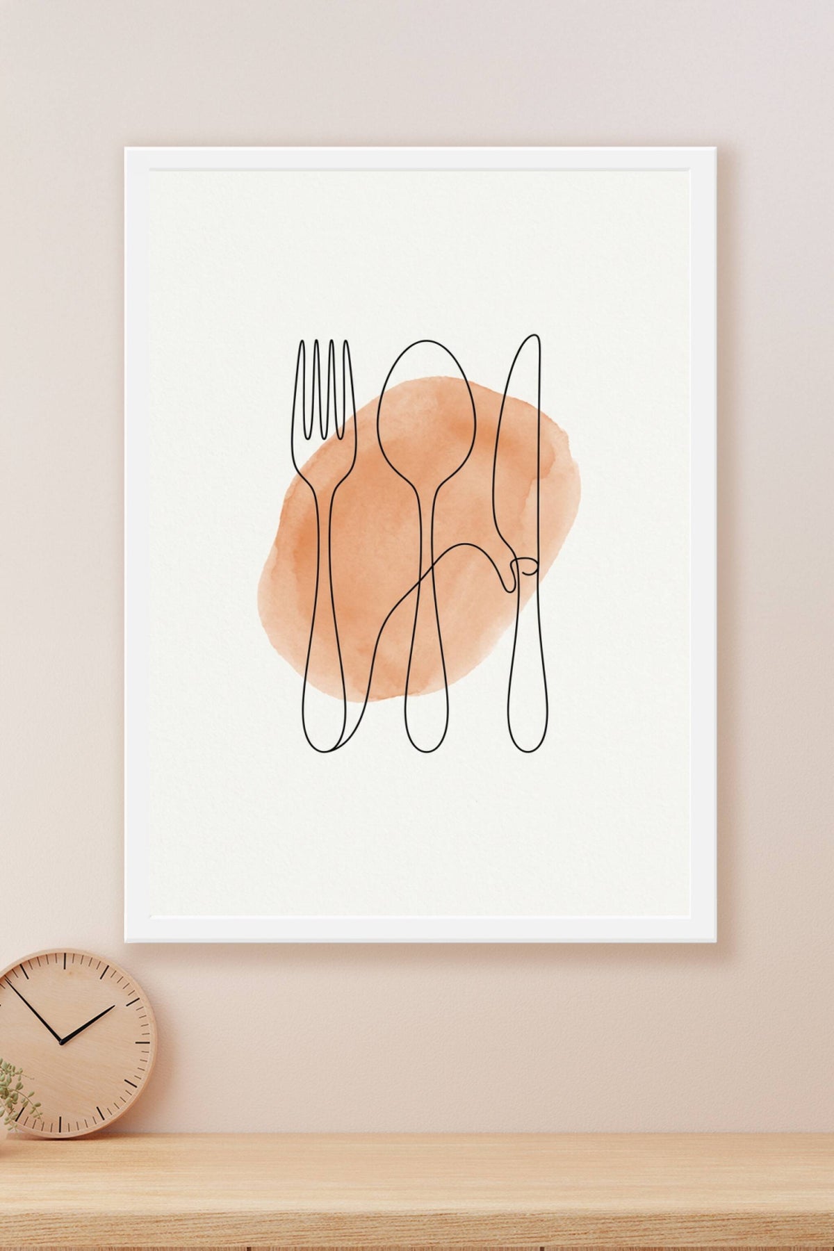 Affiche de Cuisine, poster couverts minimalistes