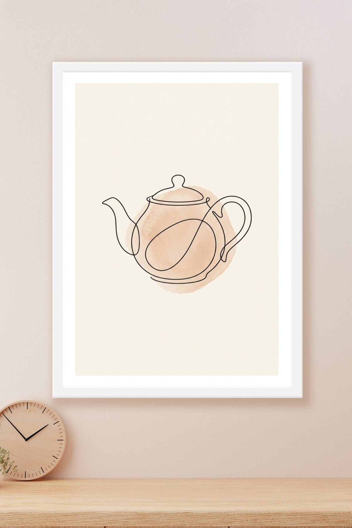 Affiche Théière, poster minimaliste