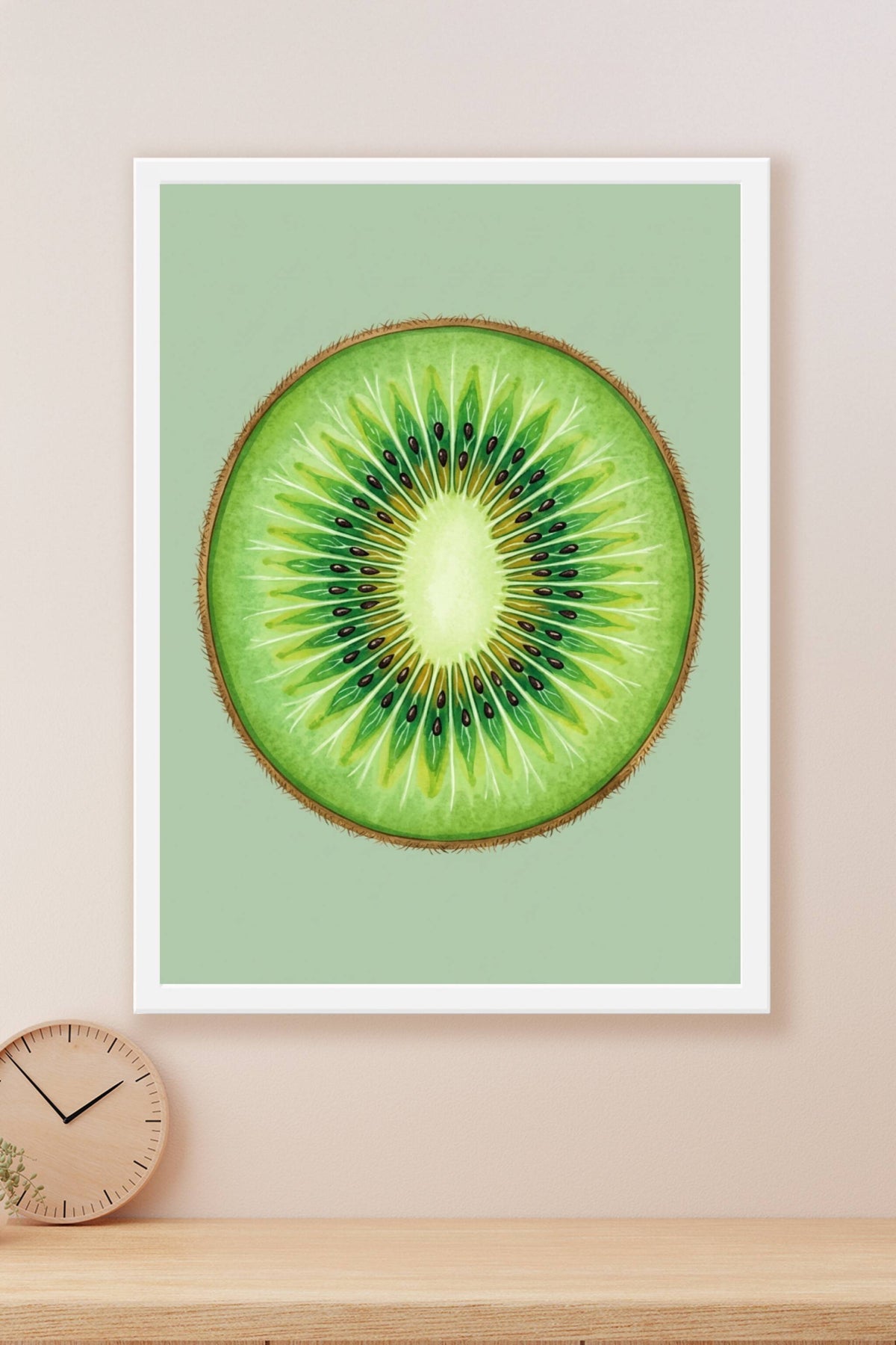 Affiche de kiwi, poster tranche de fruit