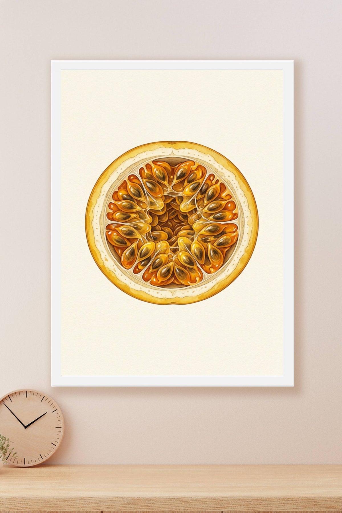 Affiche de fruit de la passion, poster botanique