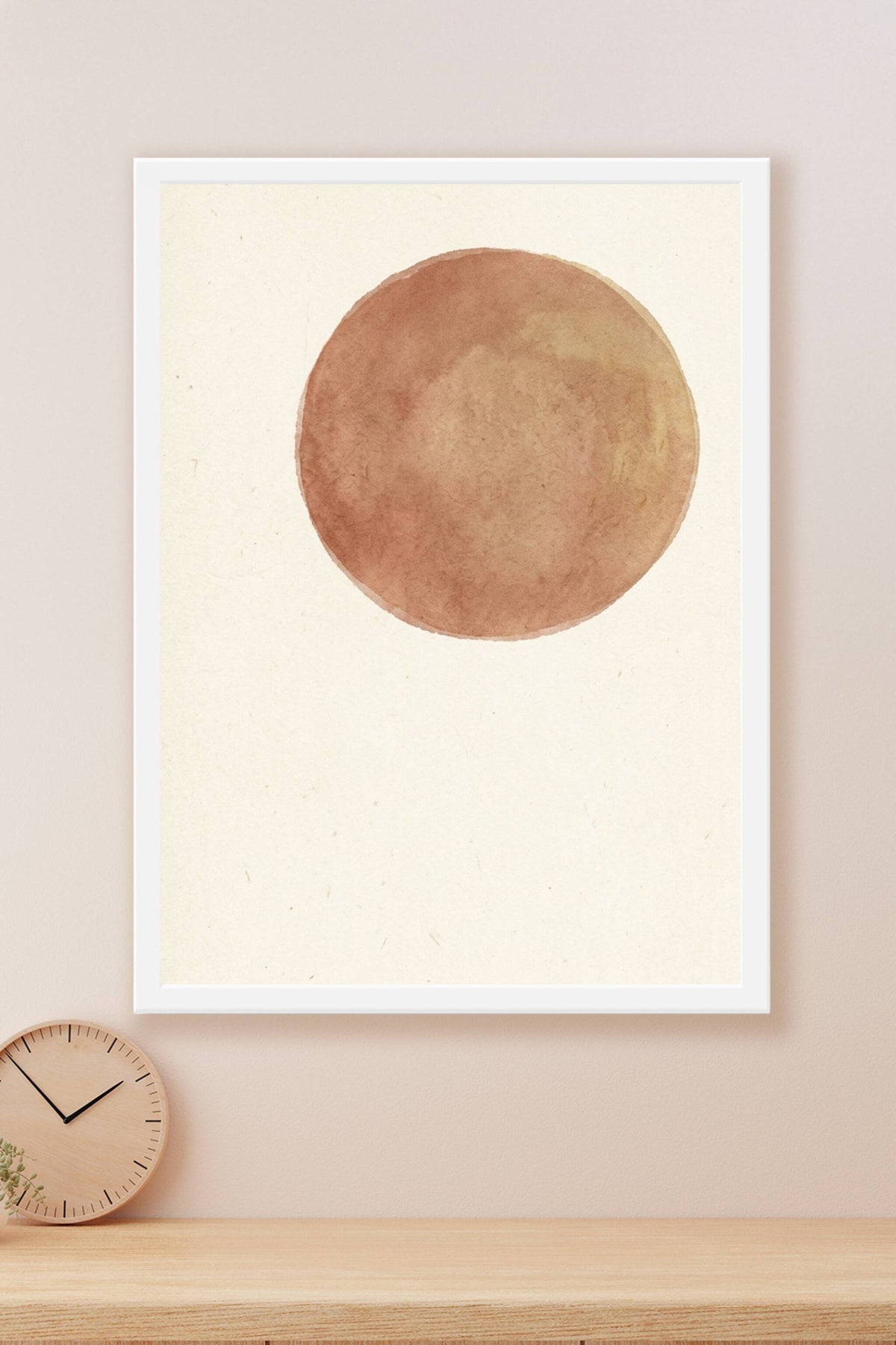 Affiche Chambre Cercle Argile - Poster Abstrait