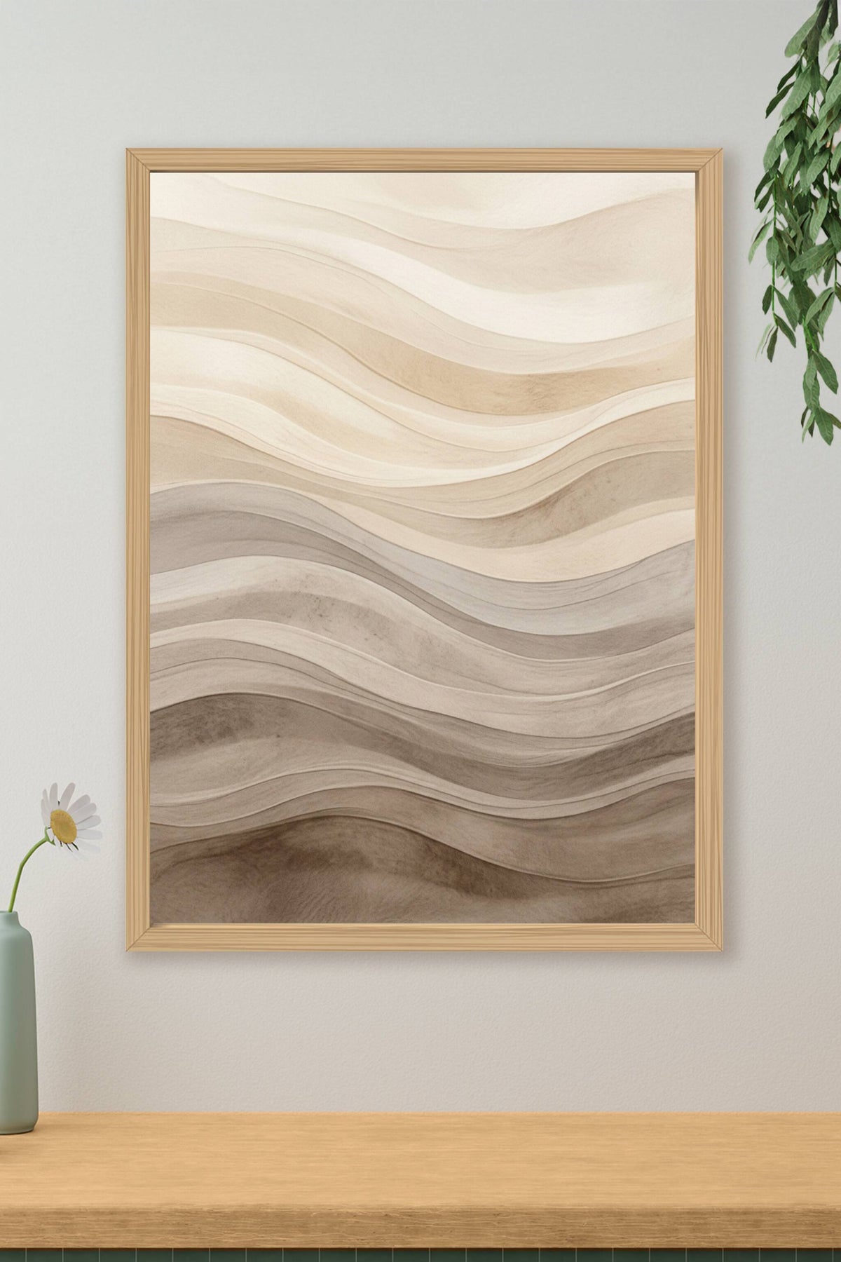 Affiche Chambre Dunes Abstraites - Poster Abstrait