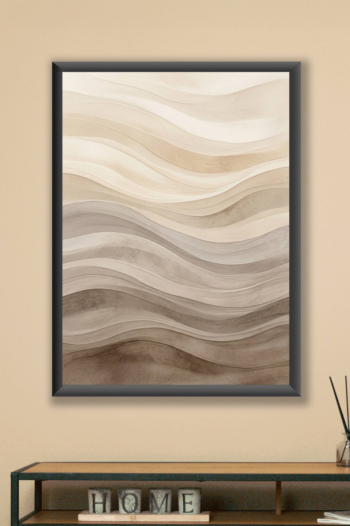 Affiche Chambre Dunes Abstraites - Poster Abstrait