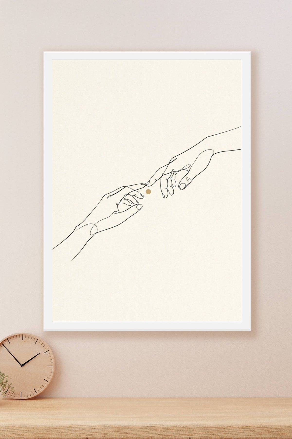 Affiche Chambre Mains - Poster Line Art