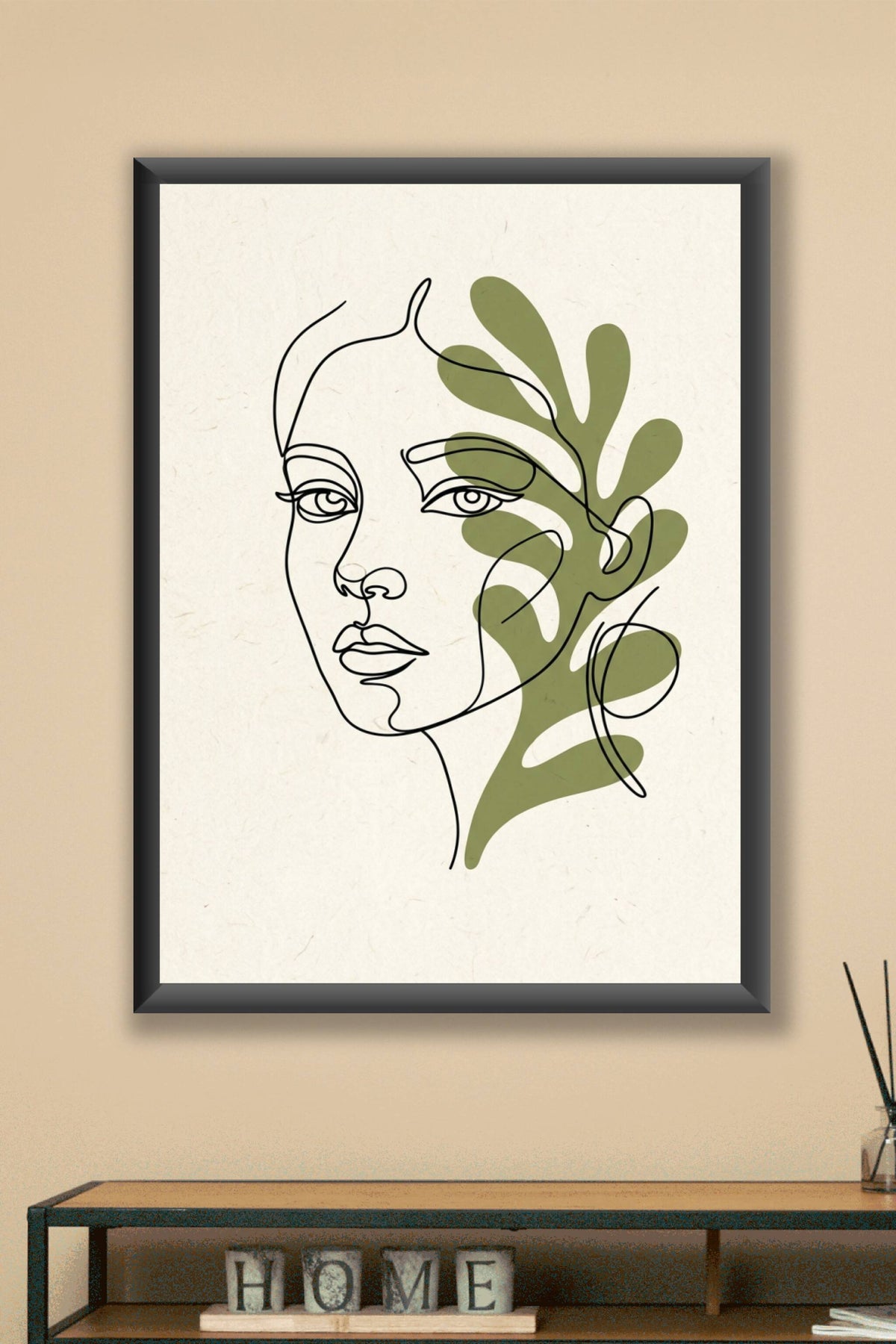 Affiche Chambre Visage Matisse - Poster Line Art