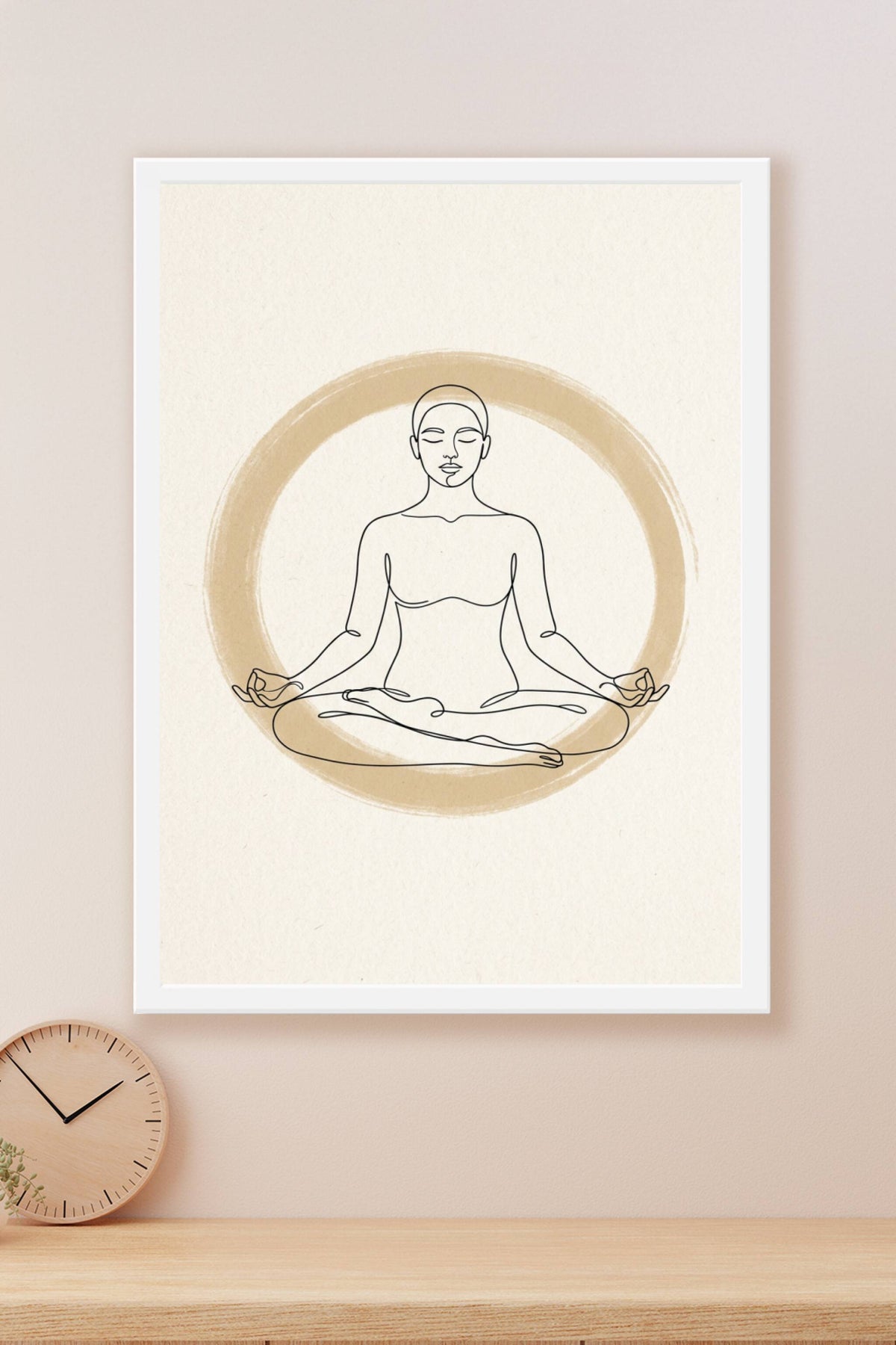 Affiche Chambre Méditation - Poster Line Art