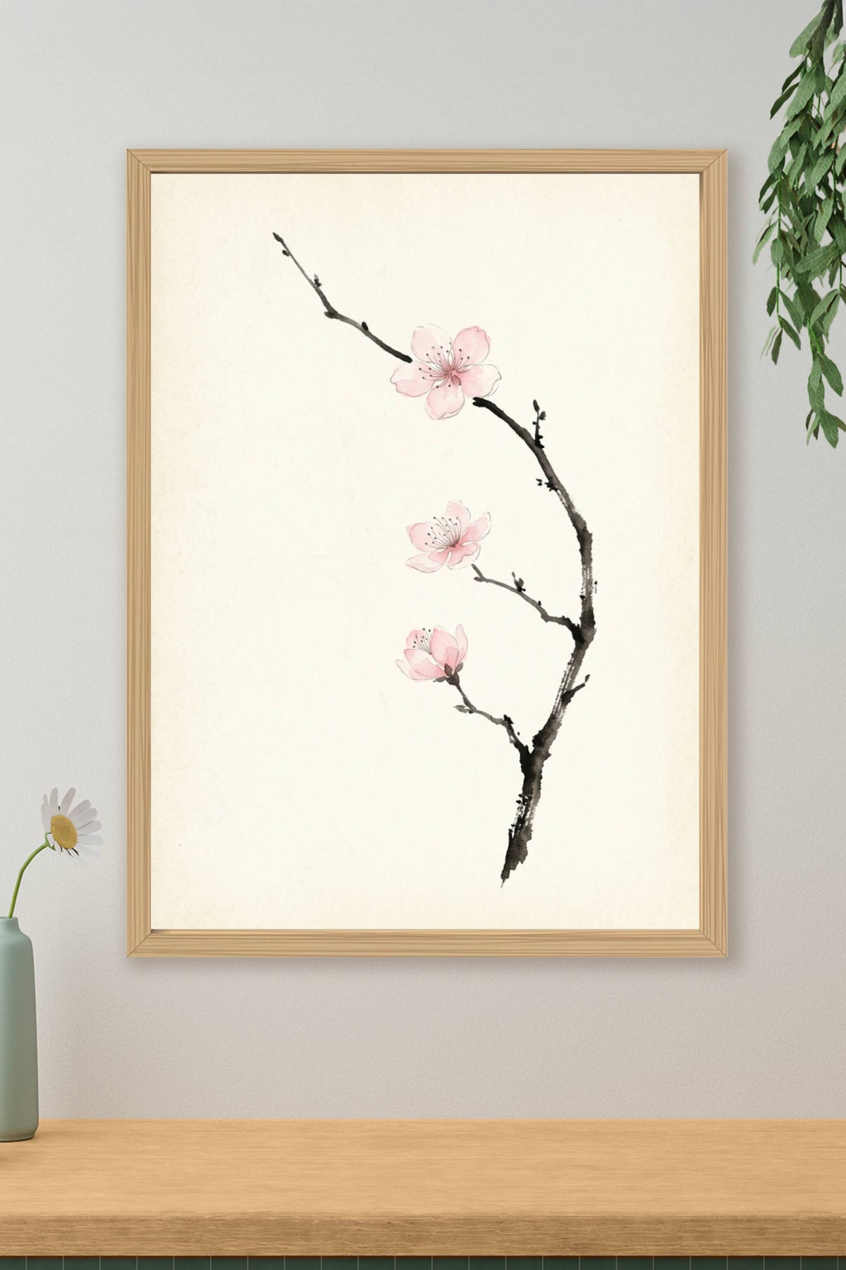 Affiche Chambre Fleurs de Cerisier - Poster Zen