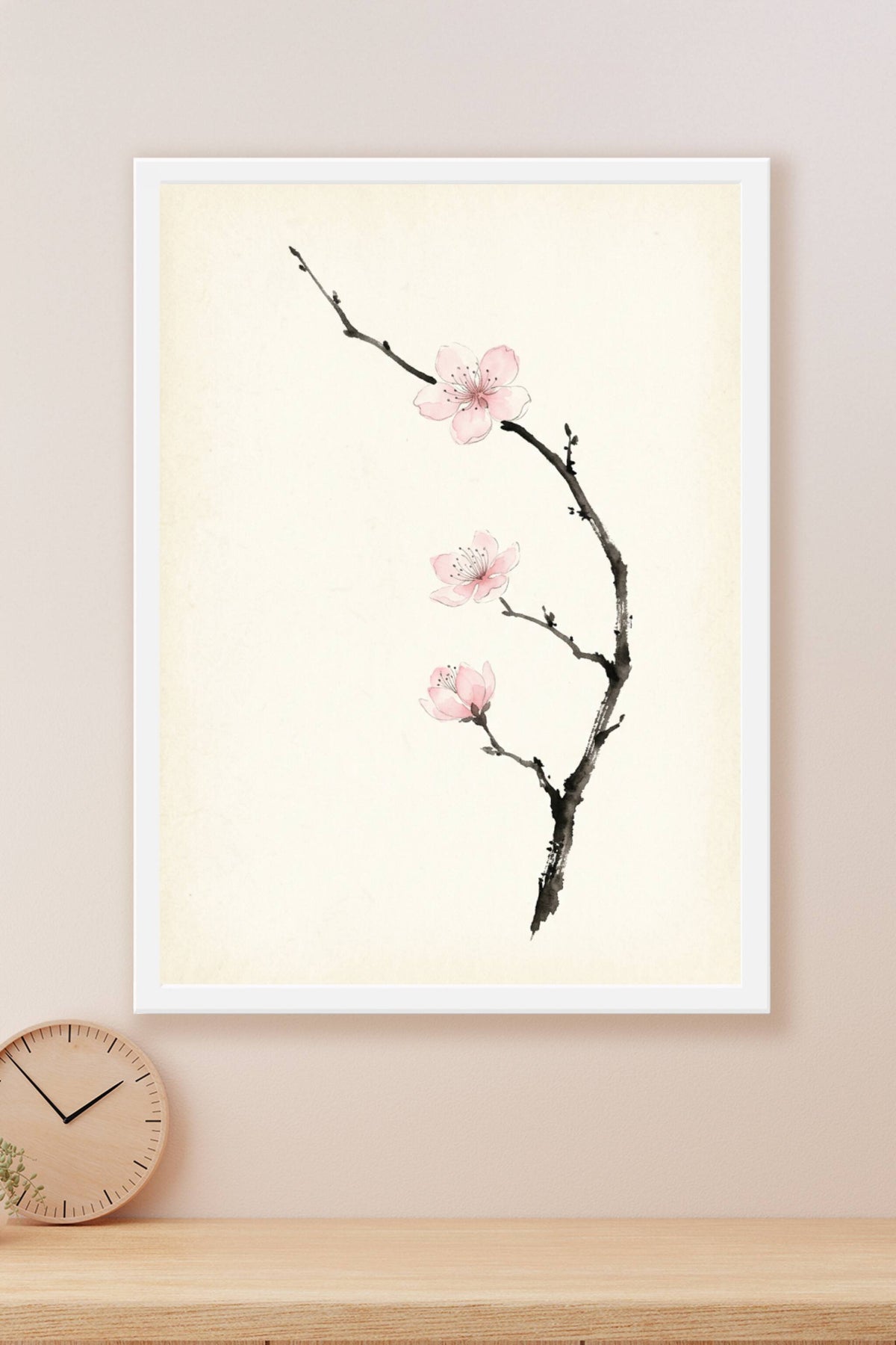 Affiche Chambre Fleurs de Cerisier - Poster Zen