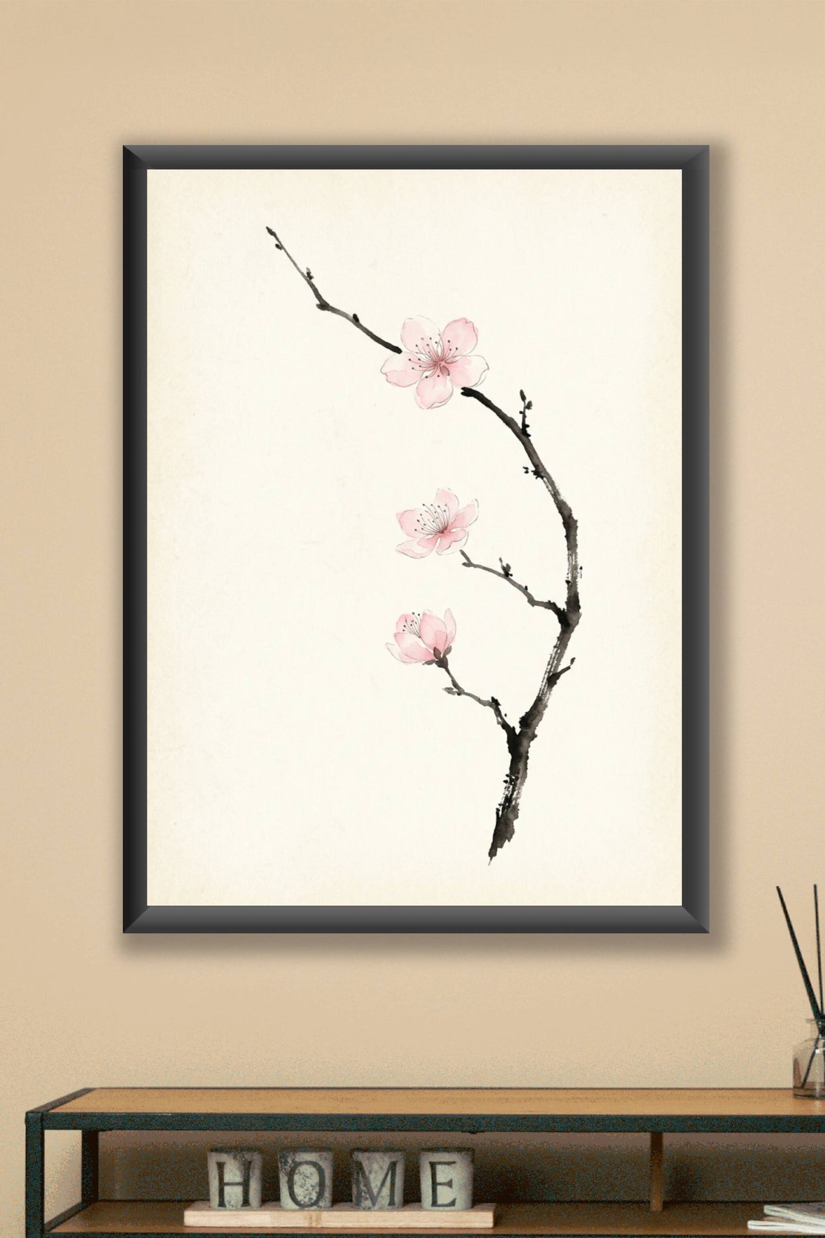 Affiche Chambre Fleurs de Cerisier - Poster Zen