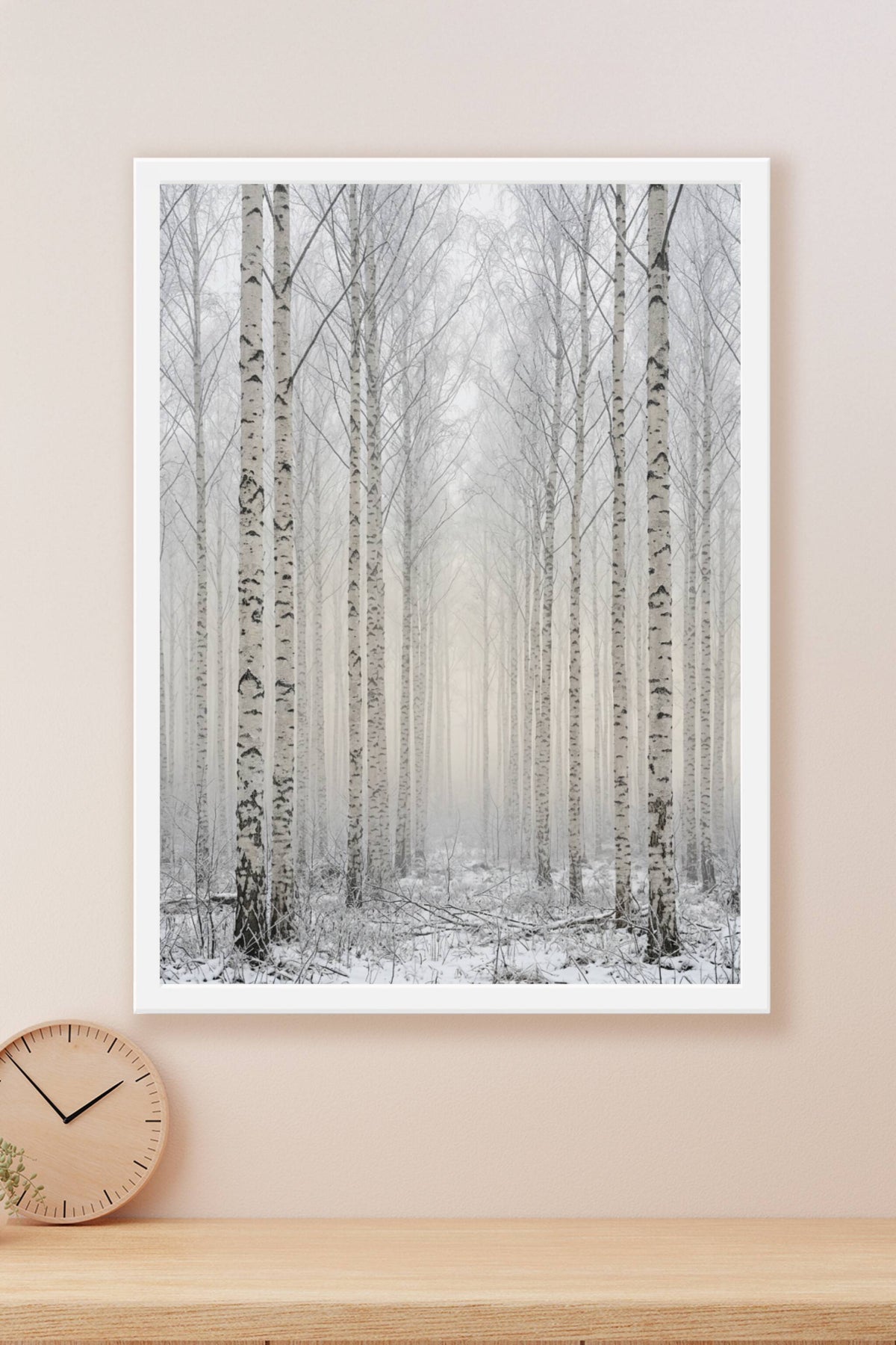 Affiche Chambre Forêt de Bouleaux - Poster Paysage