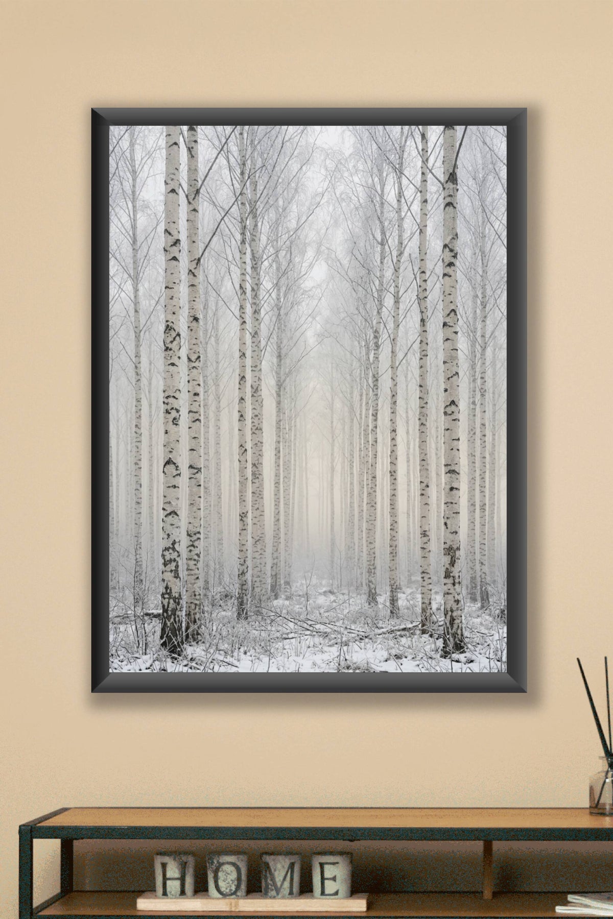 Affiche Chambre Forêt de Bouleaux - Poster Paysage