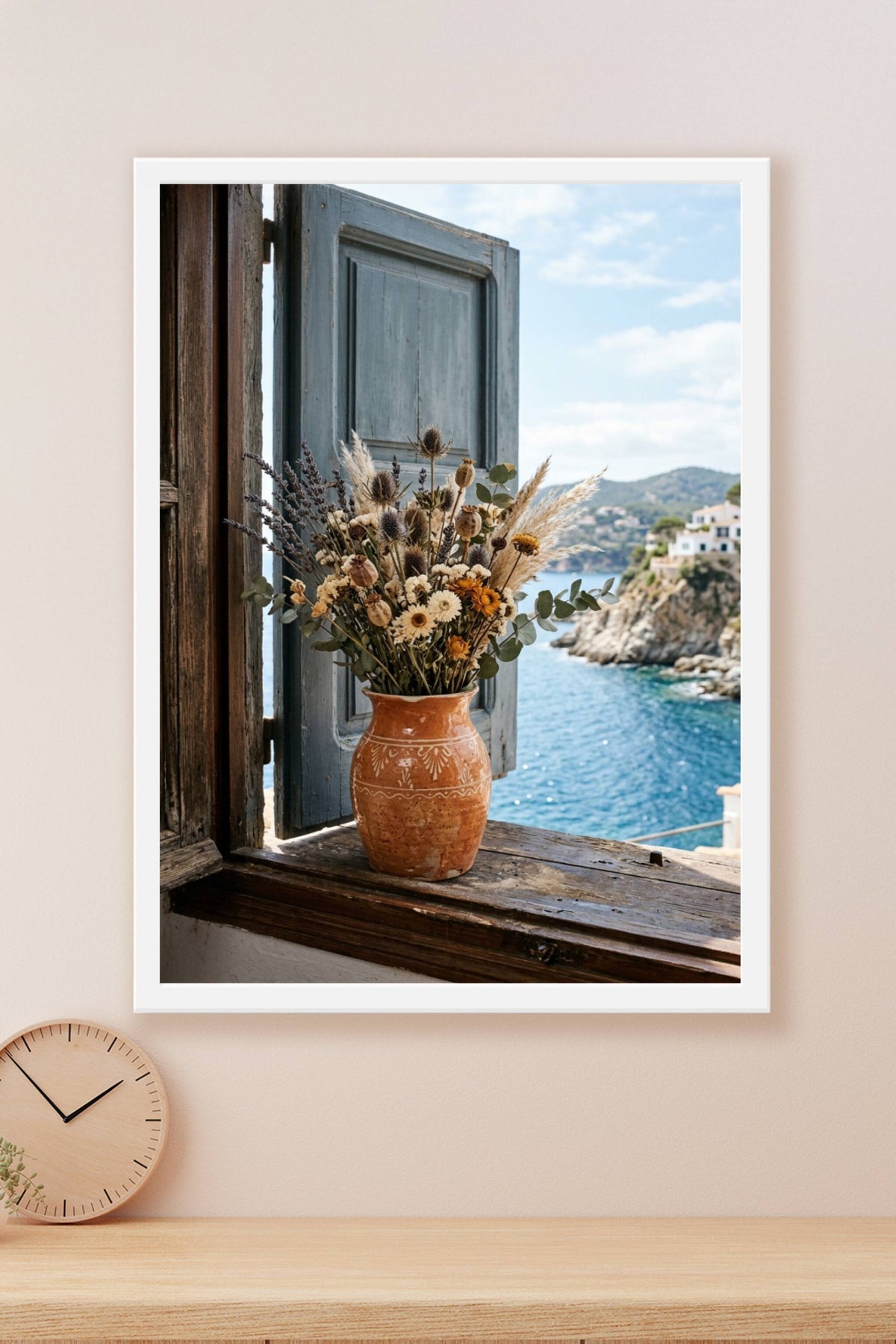 Affiche Chambre Vase et Mer - Poster Méditerranée
