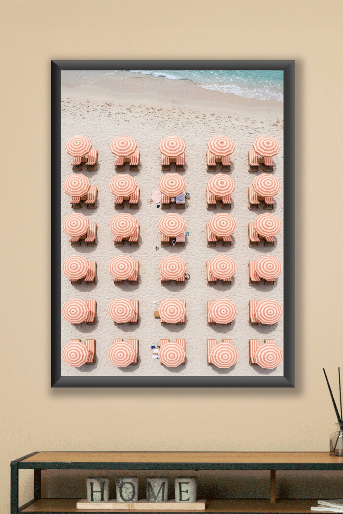 Affiche Chambre Parasols - Poster Méditerranée