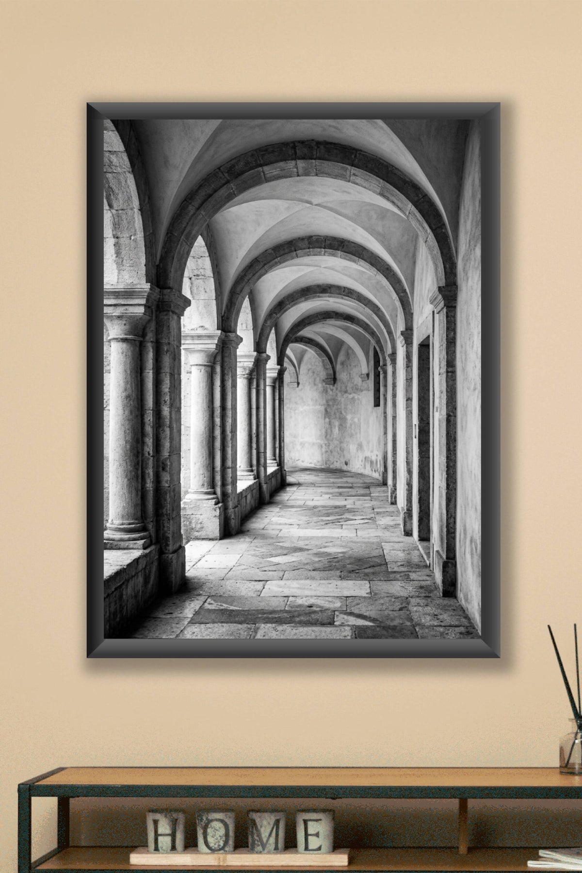 Affiche Chambre Arches - Poster Noir et Blanc