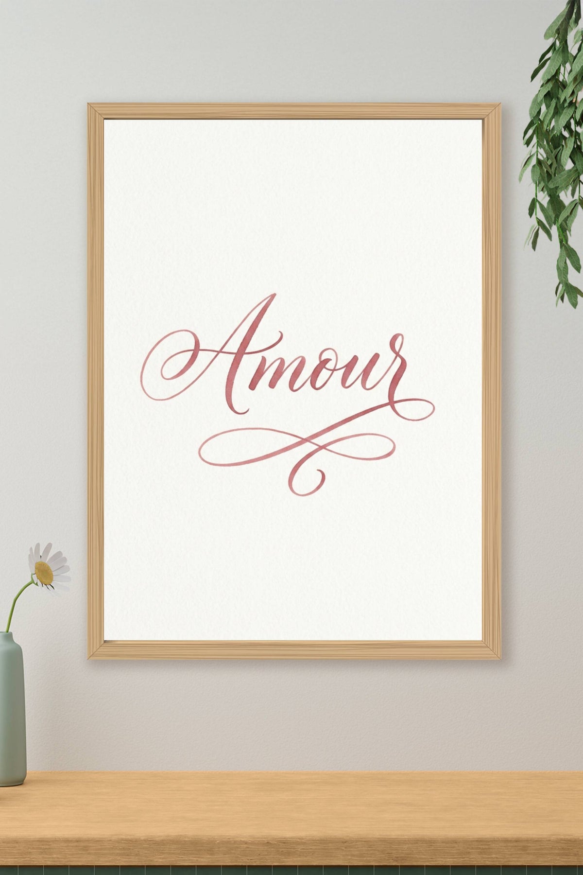 Affiche Chambre Amour - Poster Citation