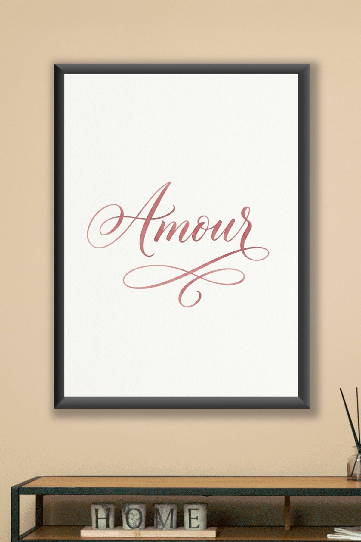 Affiche Chambre Amour - Poster Citation