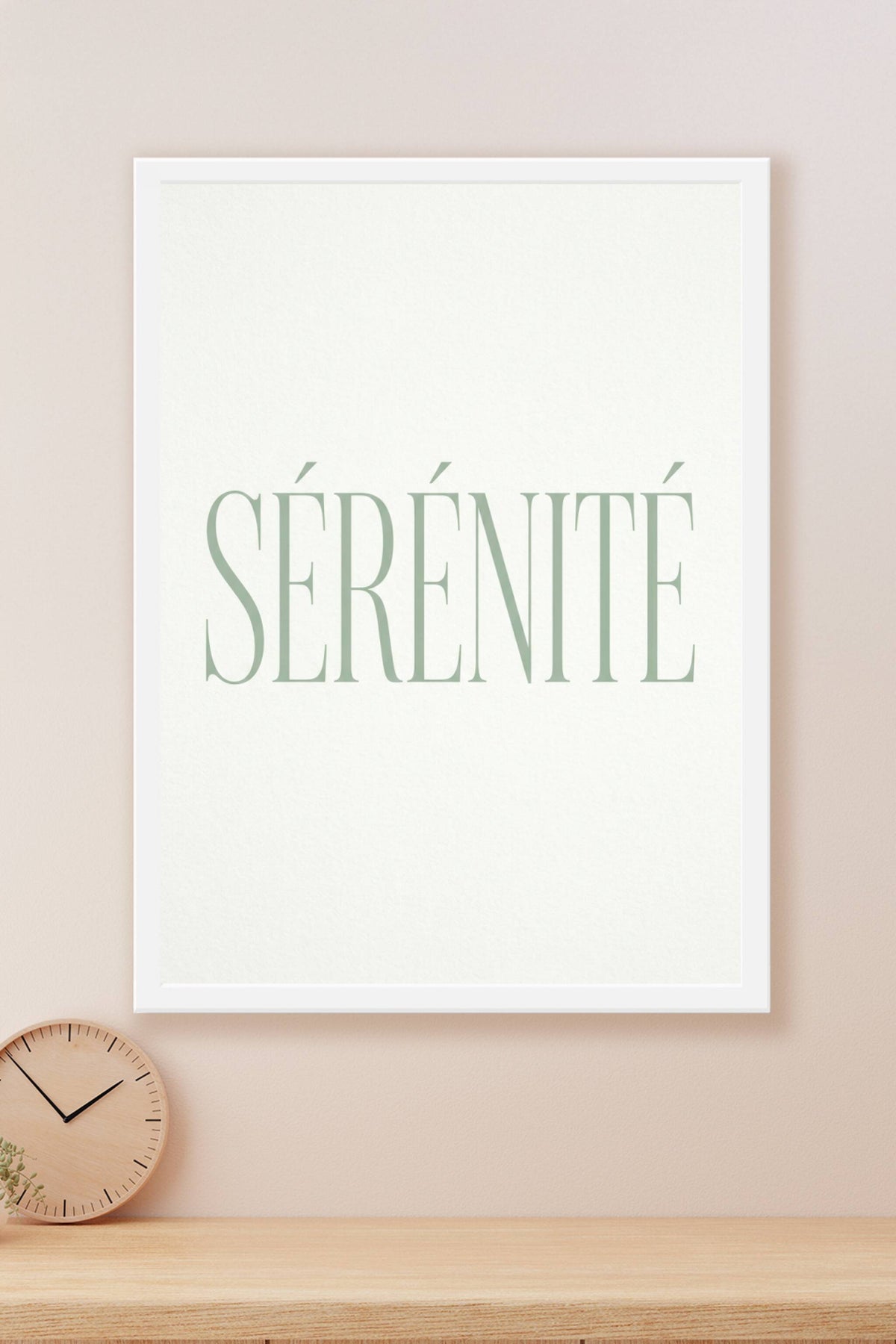 Affiche Chambre Sérénité - Poster Citation