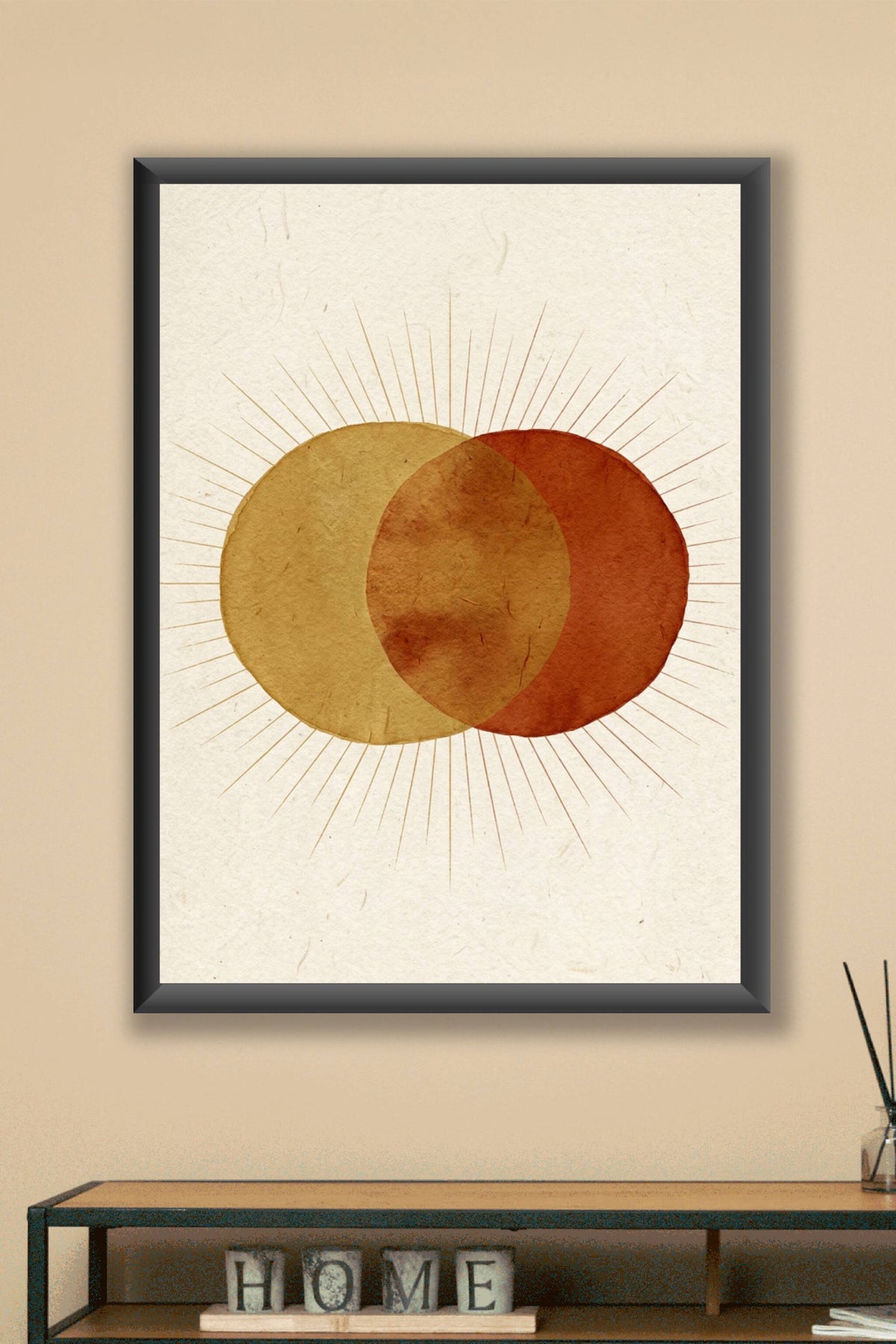 Affiche Chambre Soleils Superposés - Poster Boho