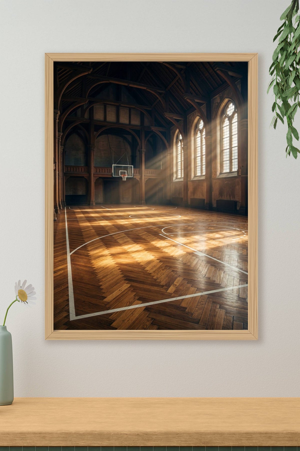 Affiche Chambre Ado Gymnase - Poster Basketball