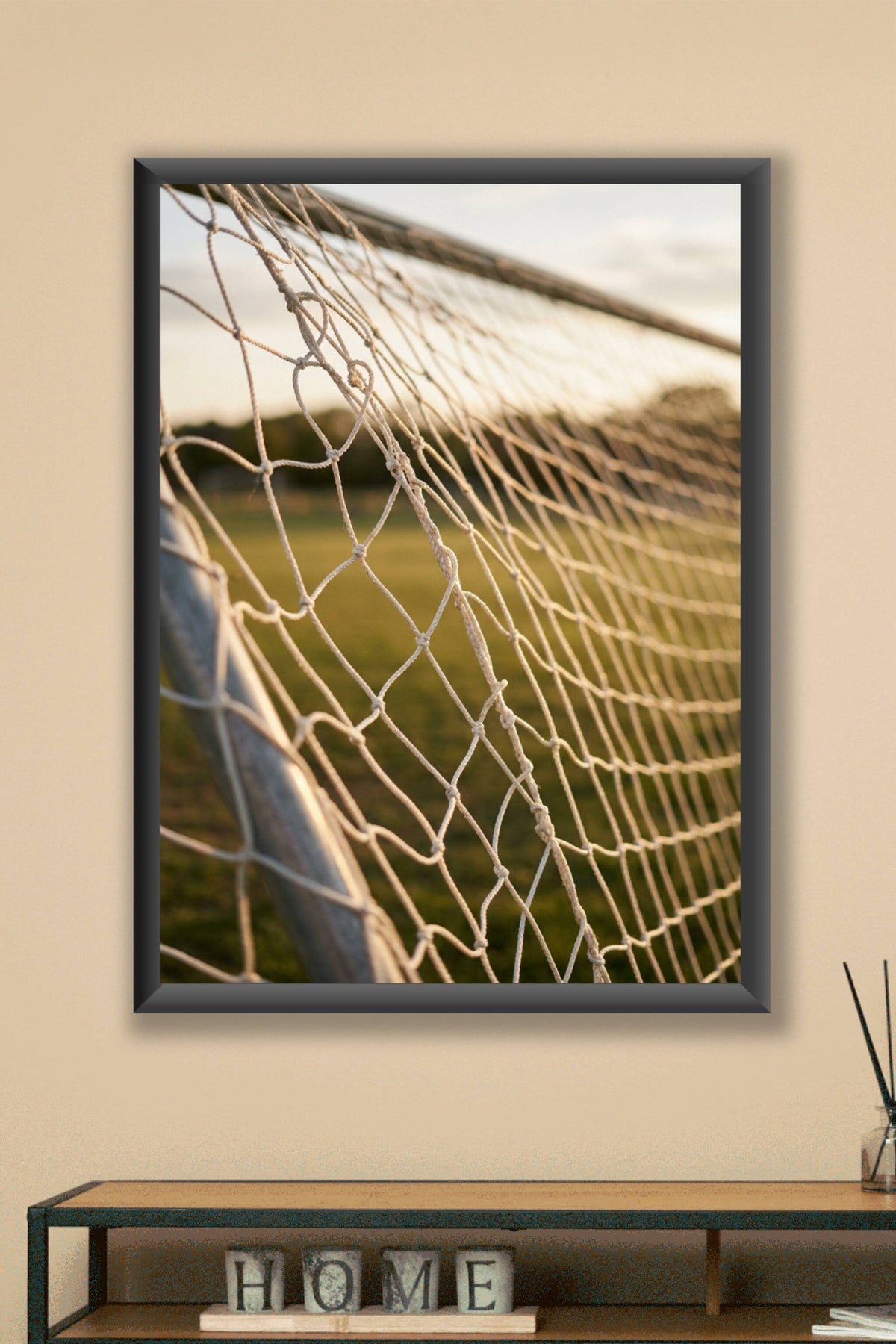 Affiche Chambre Ado Filet de But - Poster Football