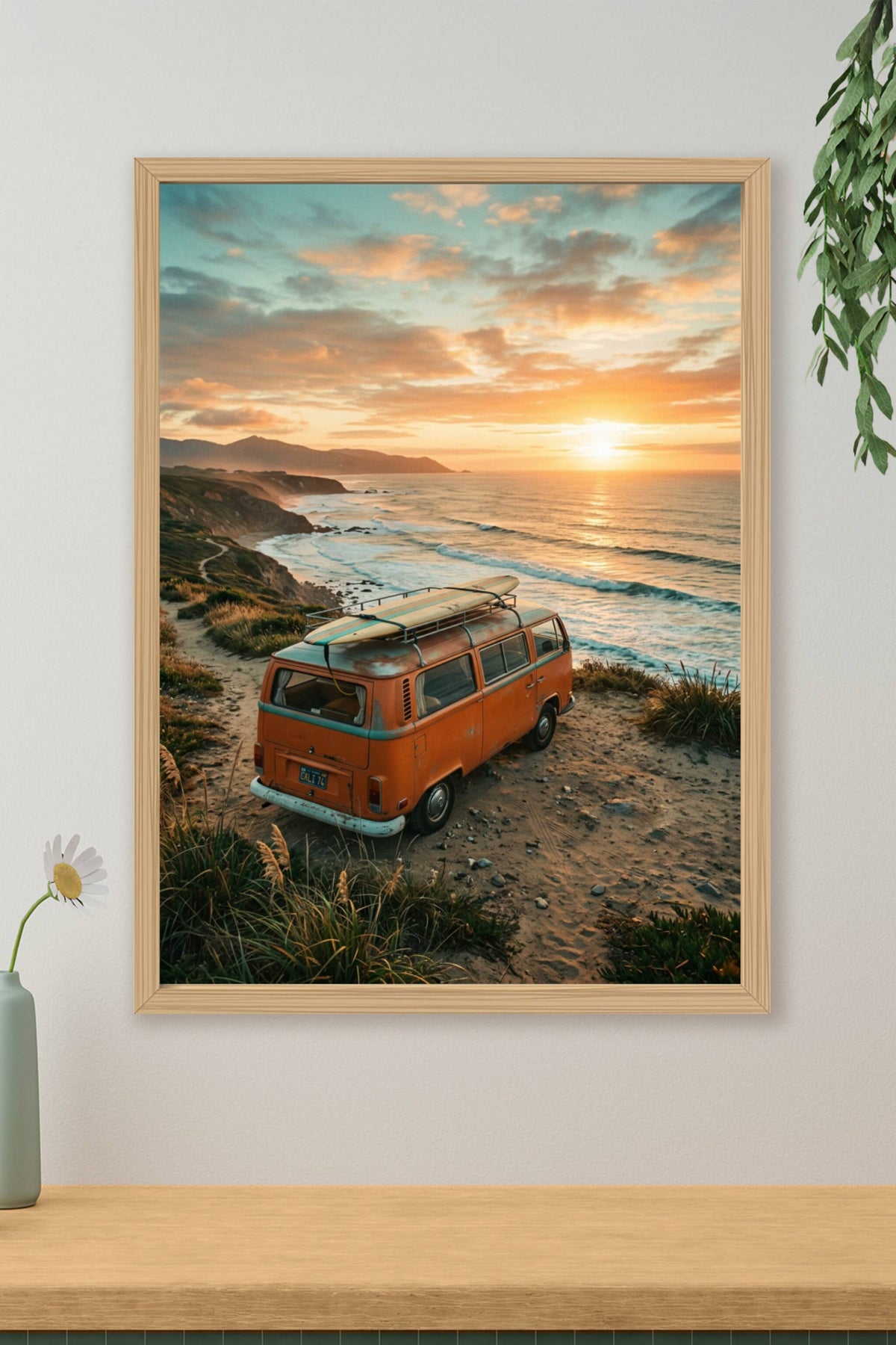 Affiche Chambre Ado Van de Surfeur - Poster Surf