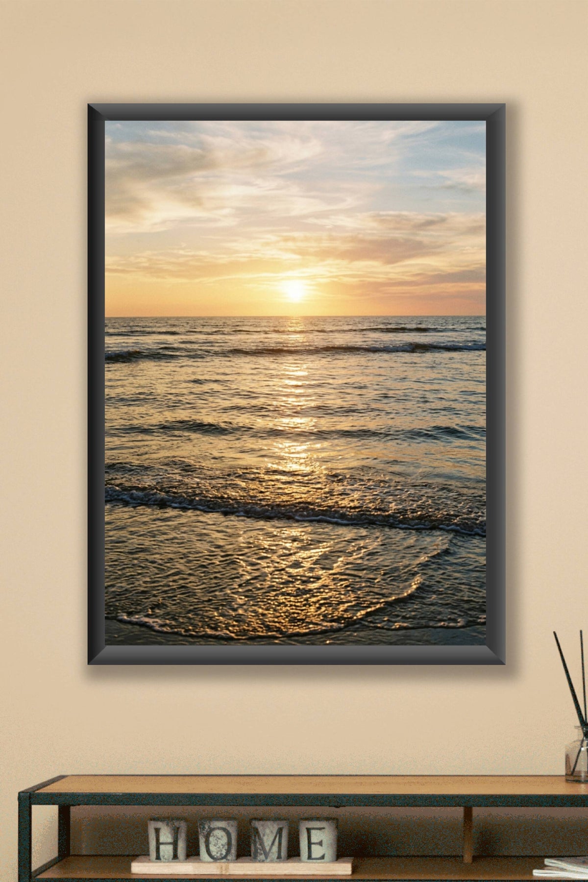Affiche Chambre Ado Océan Doré - Poster Surf