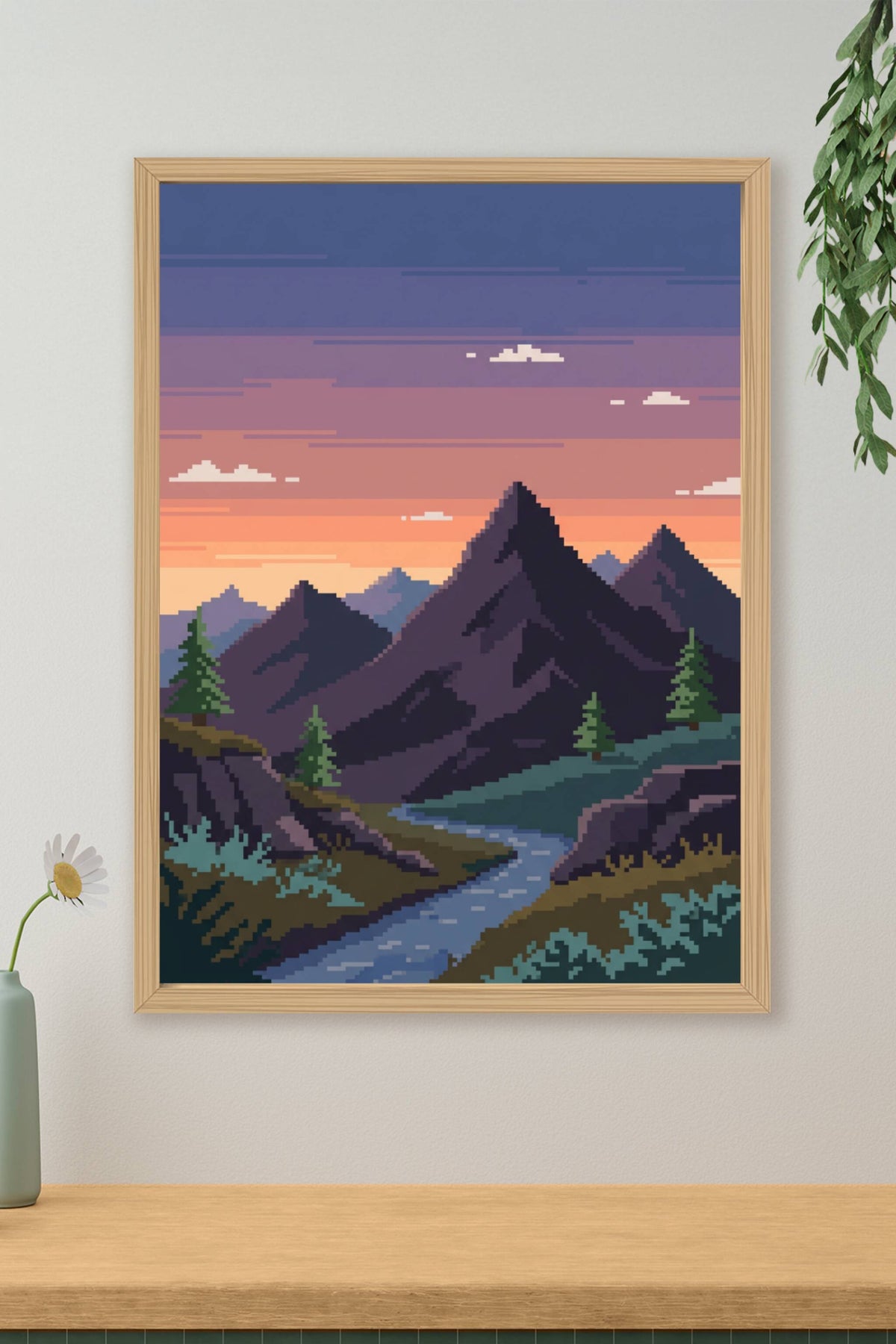 Affiche Chambre Ado Pixel Art - Poster Gaming