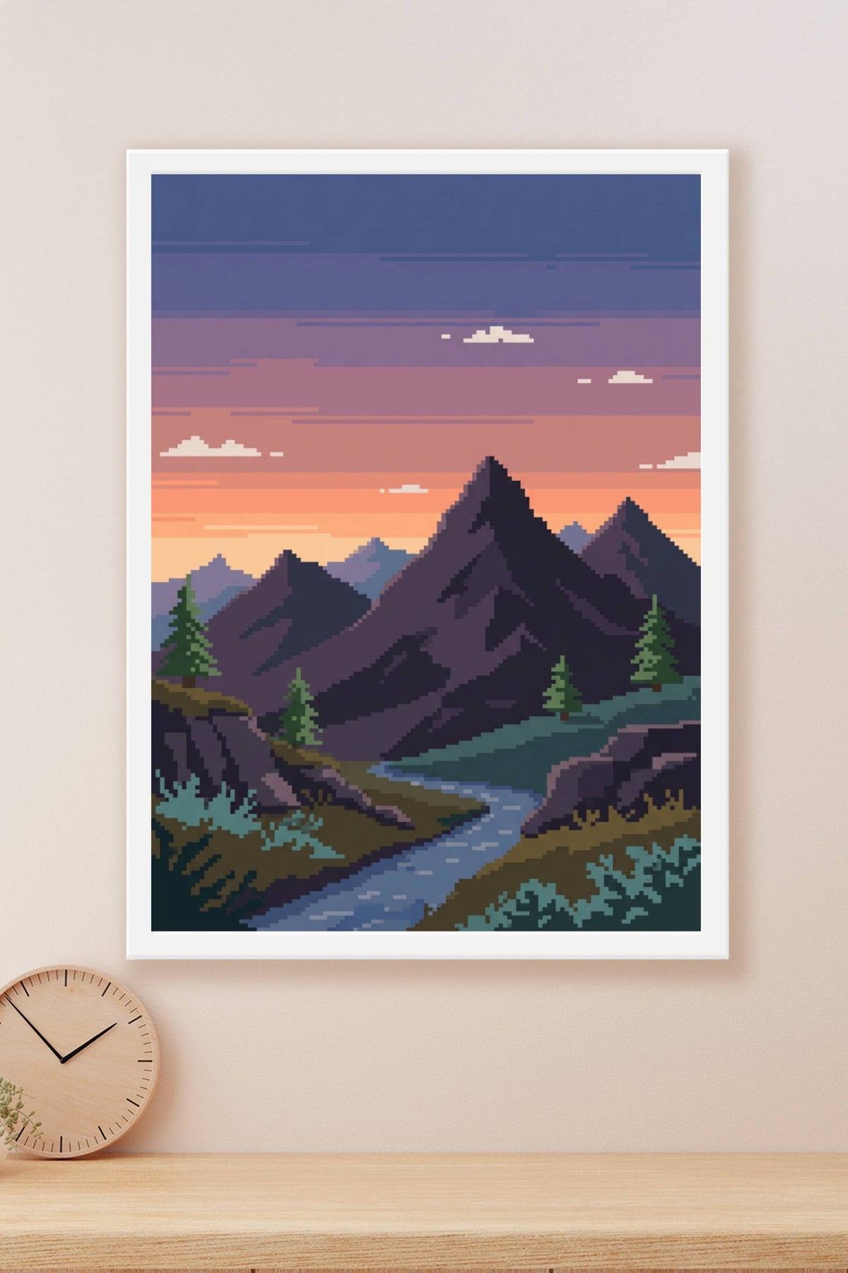 Affiche Chambre Ado Pixel Art - Poster Gaming