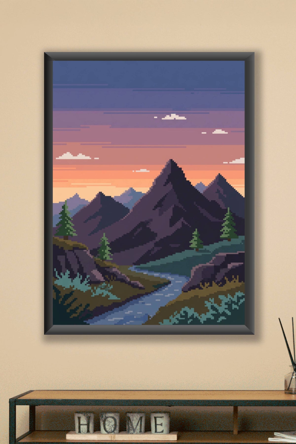 Affiche Chambre Ado Pixel Art - Poster Gaming
