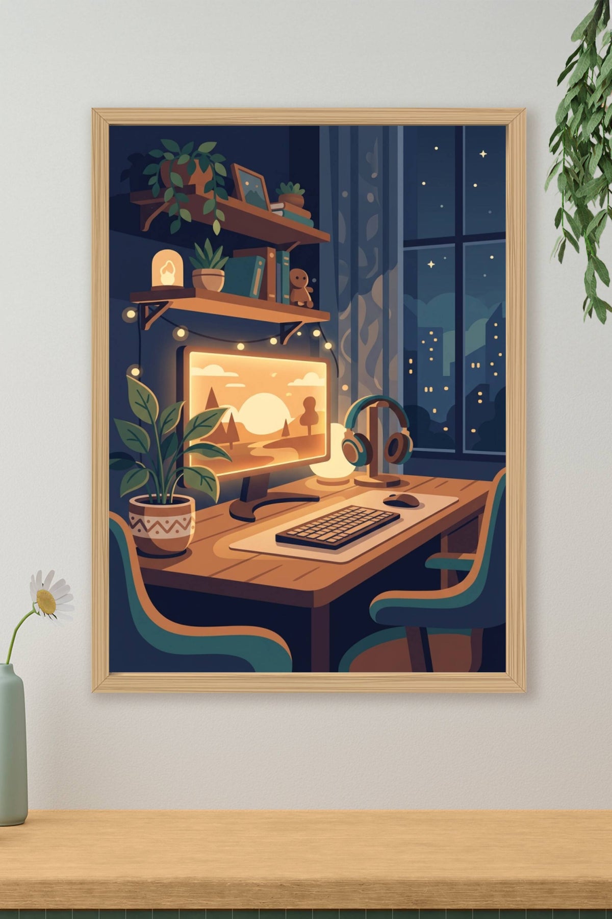 Affiche Chambre Ado Coin Gaming - Poster Gaming