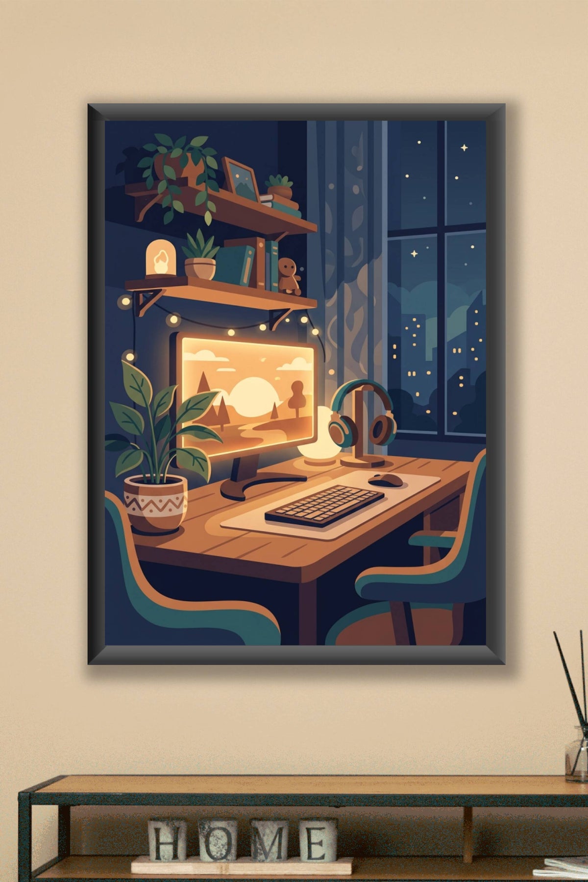 Affiche Chambre Ado Coin Gaming - Poster Gaming