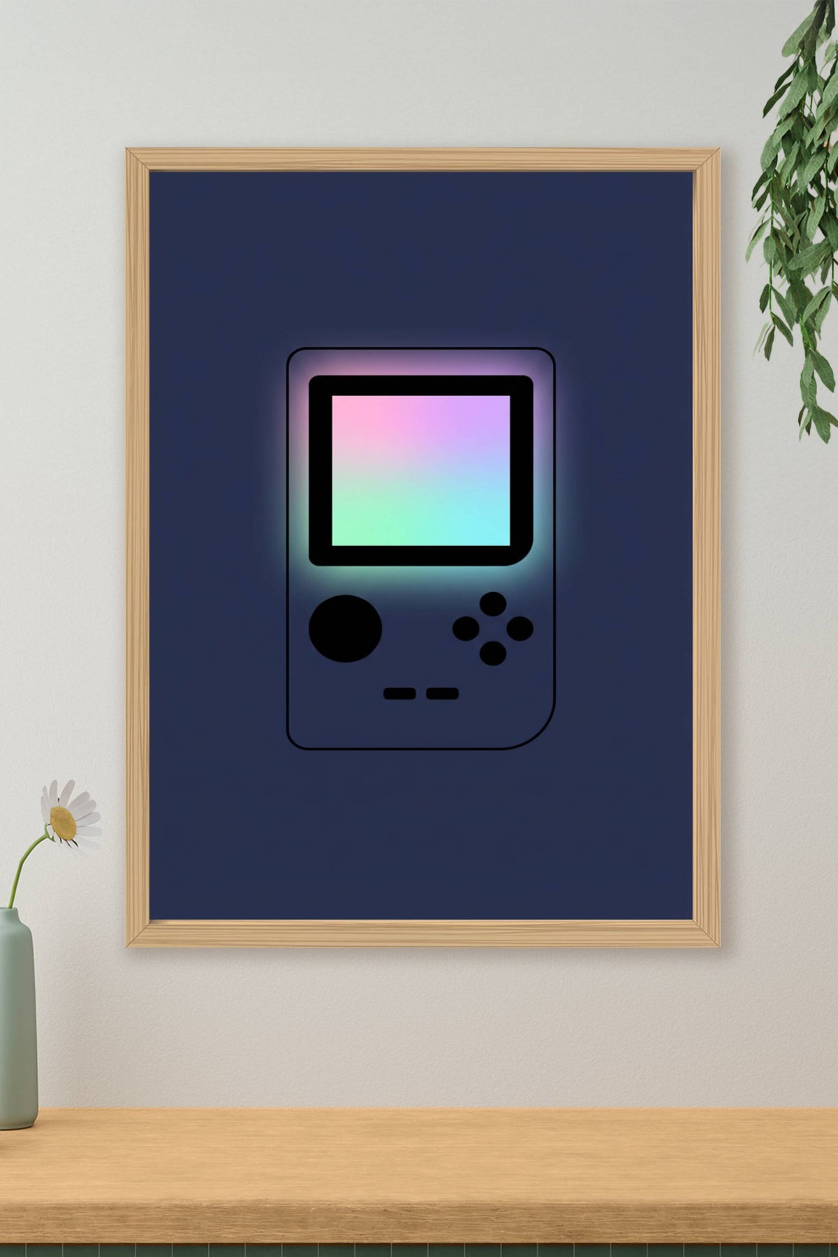Affiche Chambre Ado Console Rétro - Poster Gaming