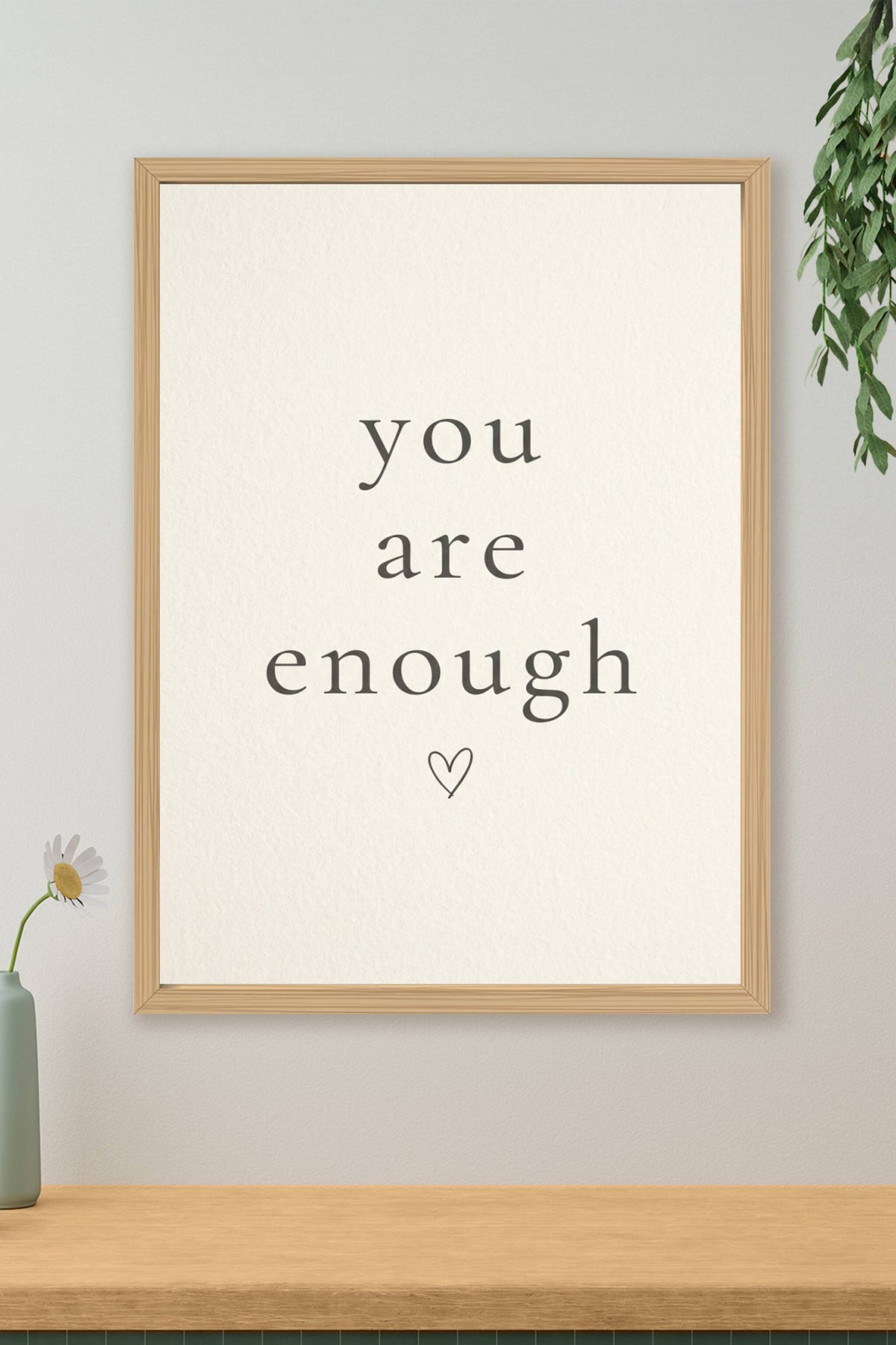 Affiche Chambre Ado You Are Enough - Poster Citation