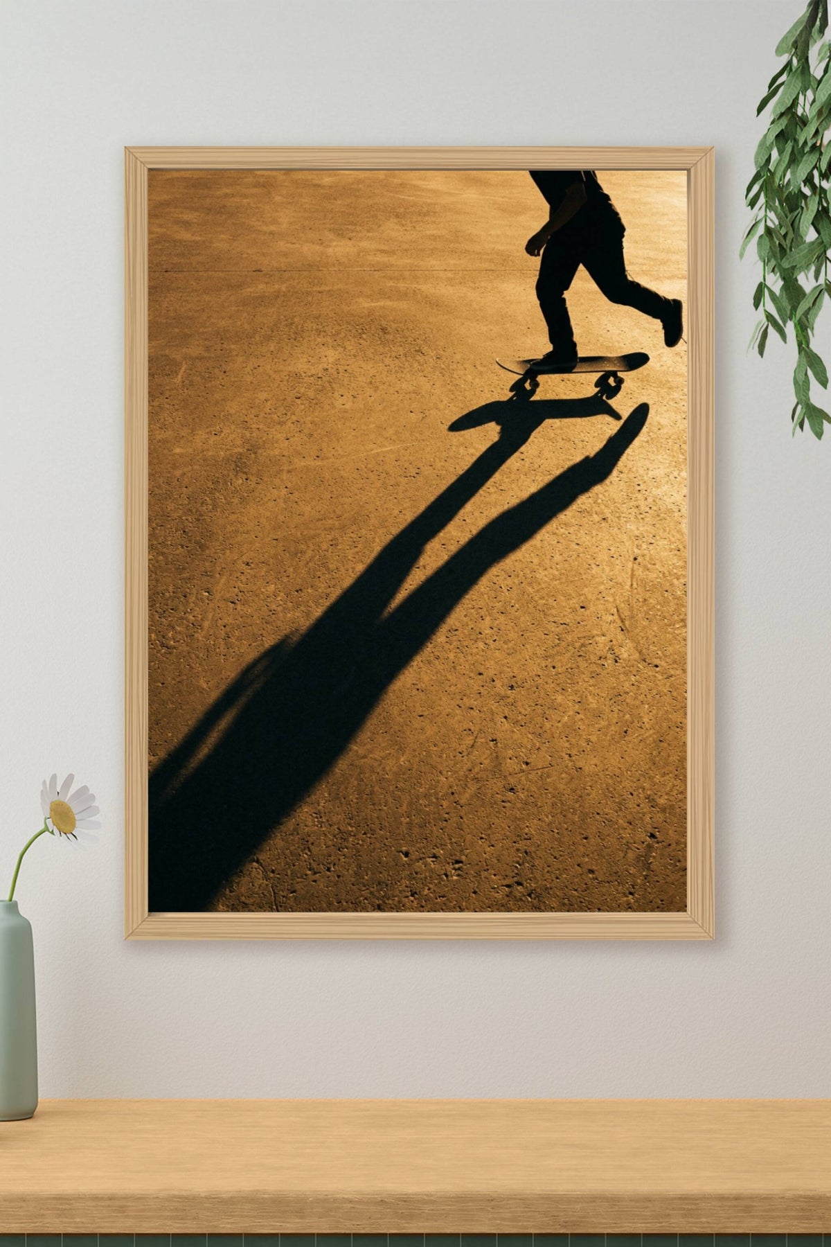 Affiche Chambre Ado Ombre du Skateur - Poster Skate