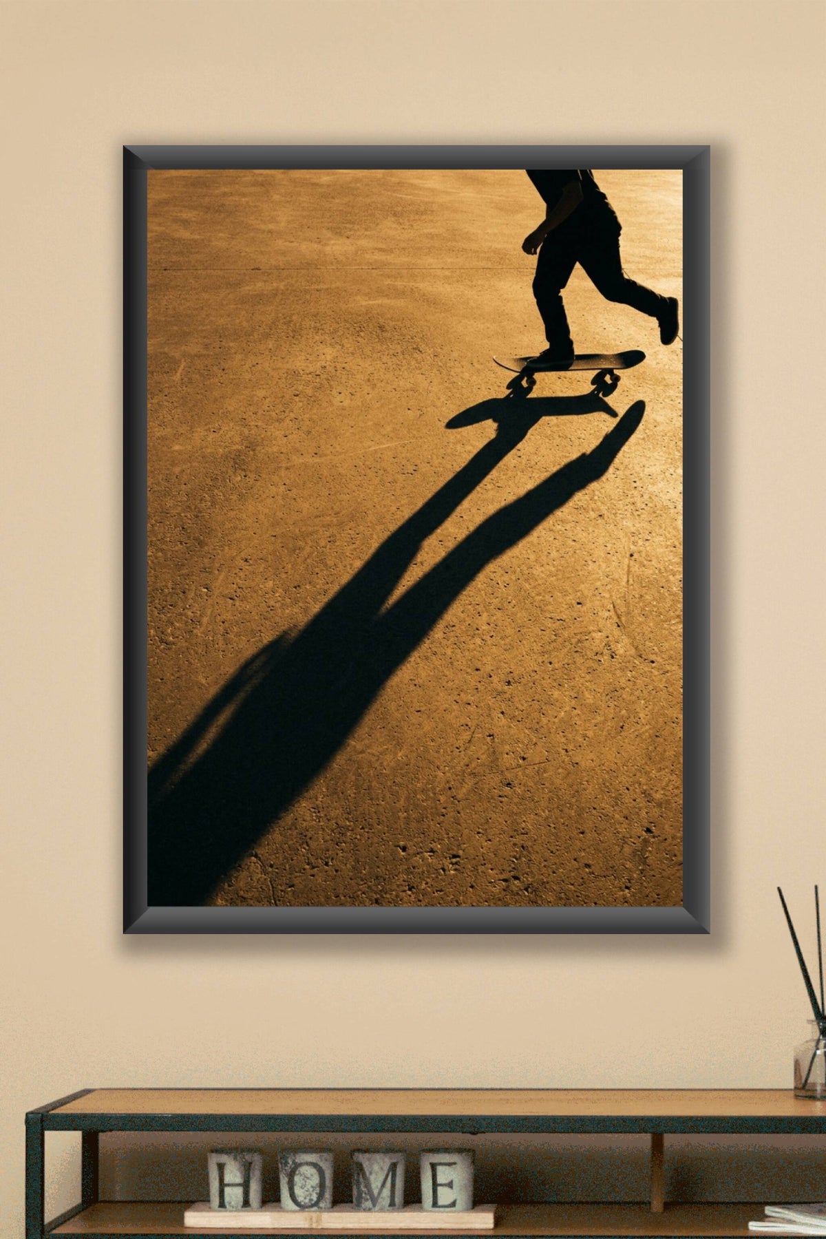 Affiche Chambre Ado Ombre du Skateur - Poster Skate