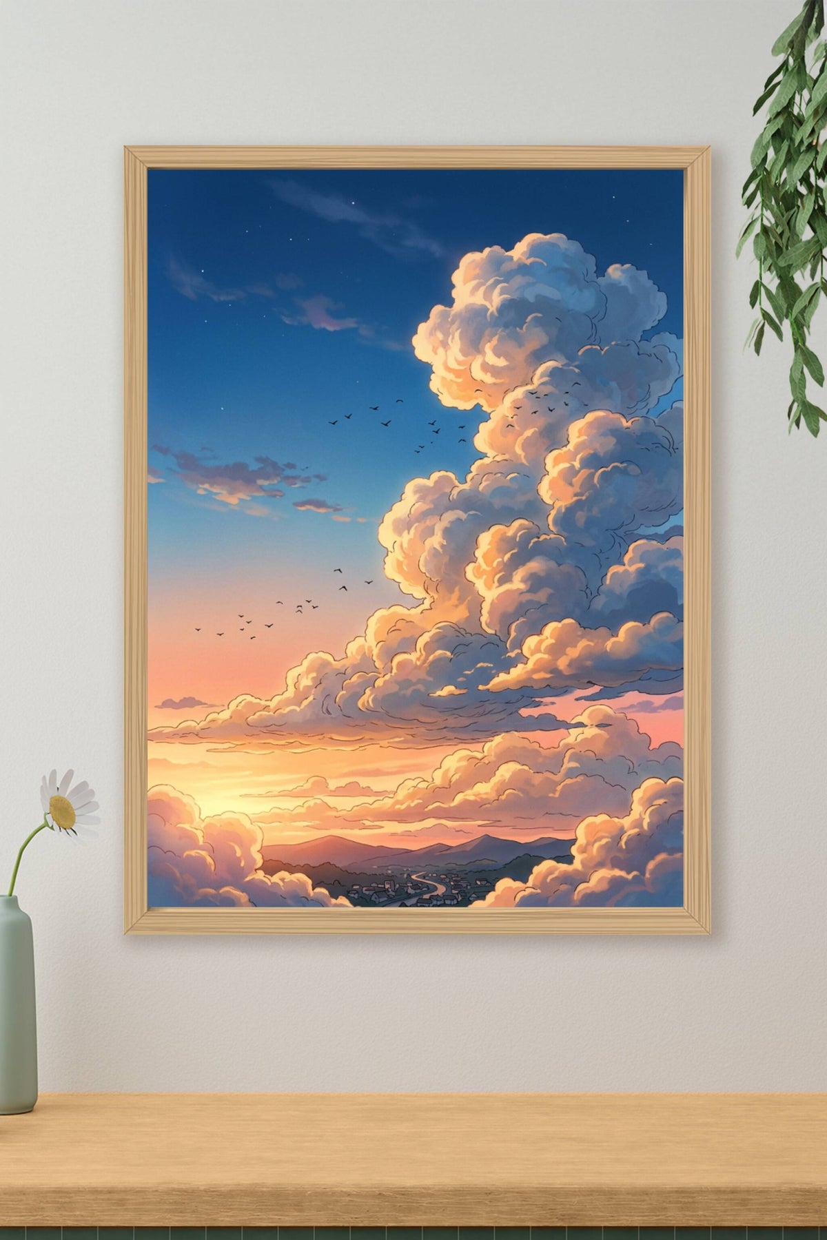 Affiche Chambre Ado Ciel Anime - Poster Anime